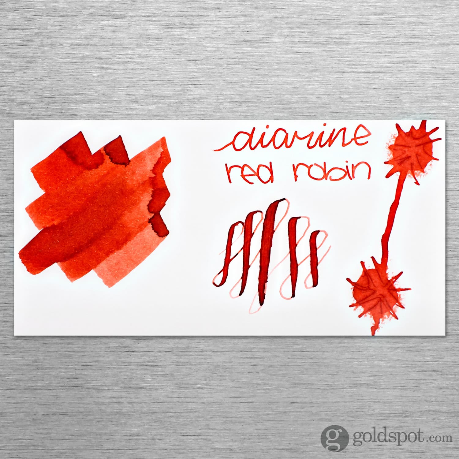 Diamine Inkvent Red Edition Standard Bottled Ink in Red Robin - 50 mL - Image 2