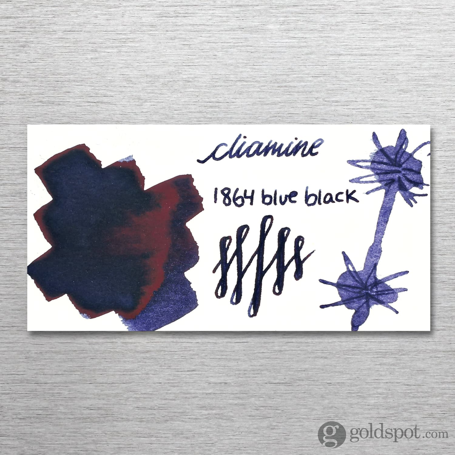 Diamine 150th Anniversary Bottled Ink in 1864 Blue Black - 40 mL - Image 2