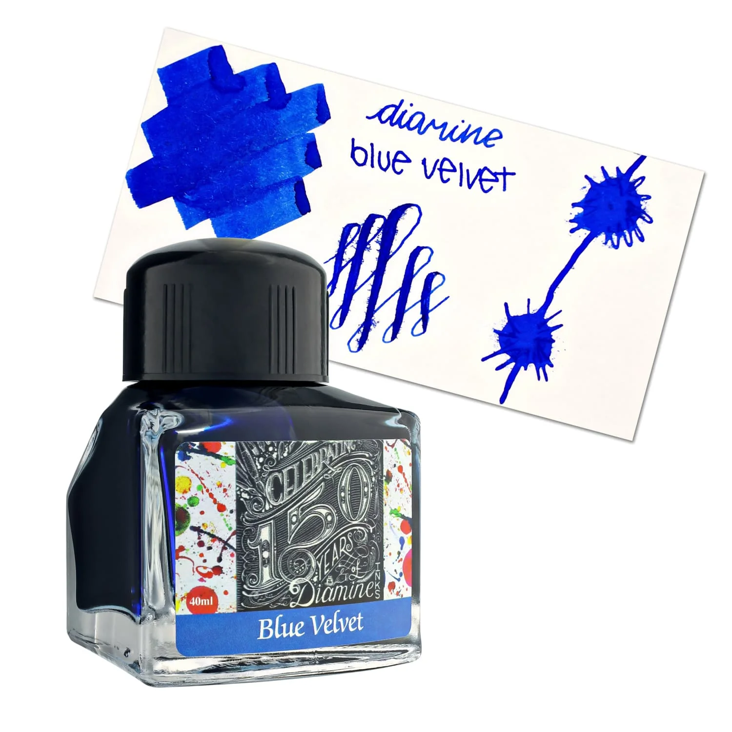 Diamine 150th Anniversary Bottled Ink in Blue Velvet - 40 mL