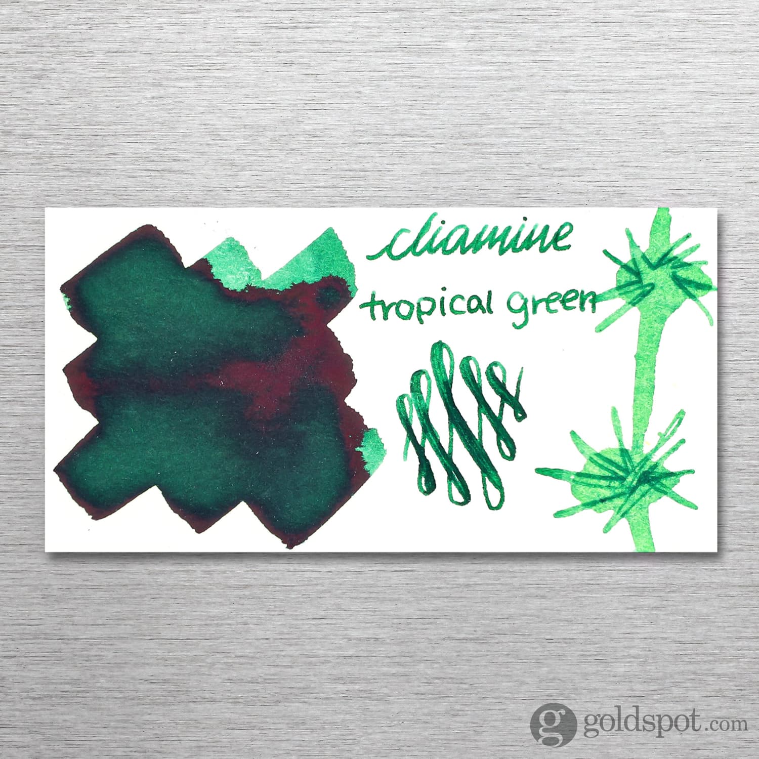 Diamine 150th Anniversary Bottled Ink in Tropical Green - 40 mL - Image 2