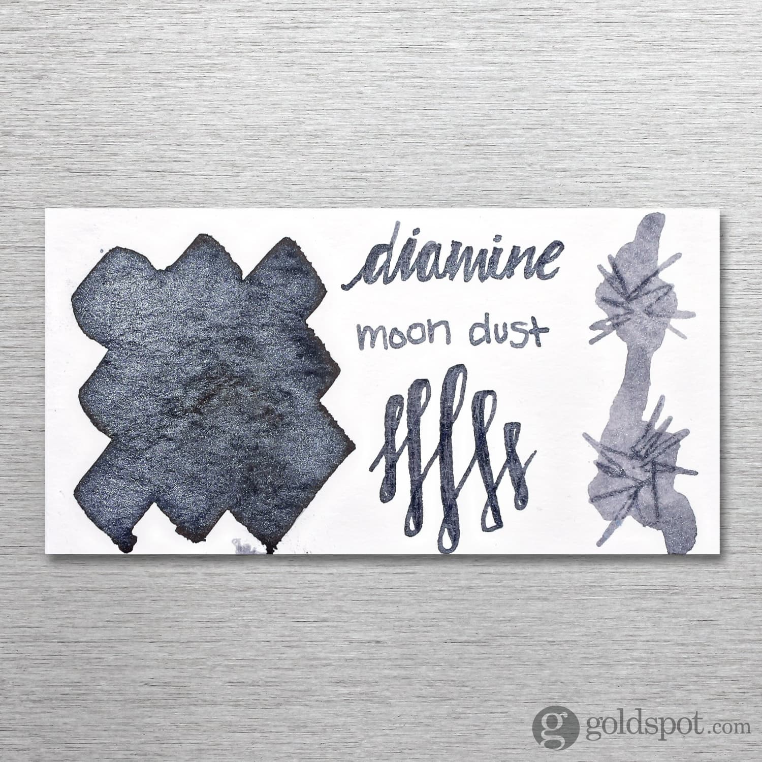 Diamine Shimmer Bottled Ink in Moon Dust (Grey) - 50 mL - Image 2