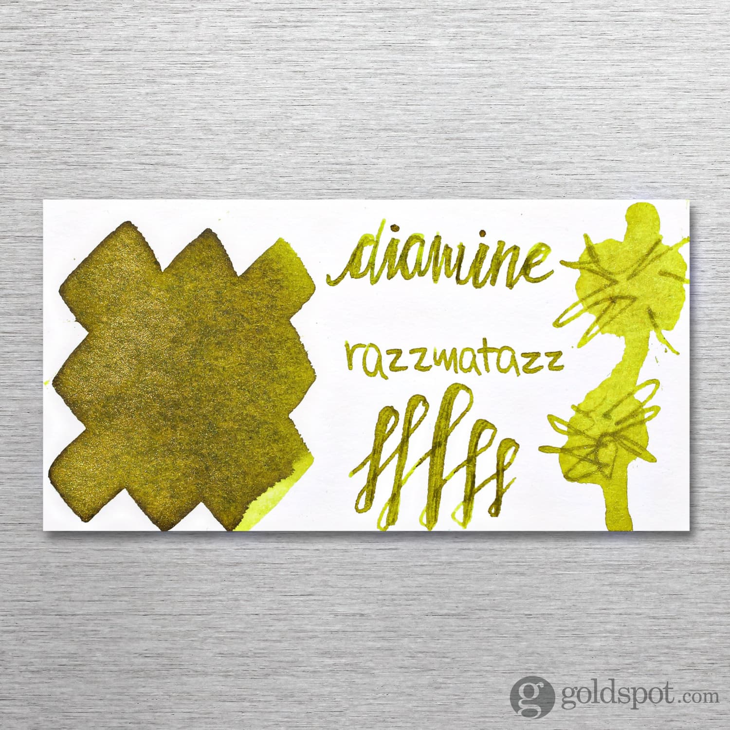 Diamine Shimmer Bottled Ink in Razzamatazz Gold - 50 mL - Image 2