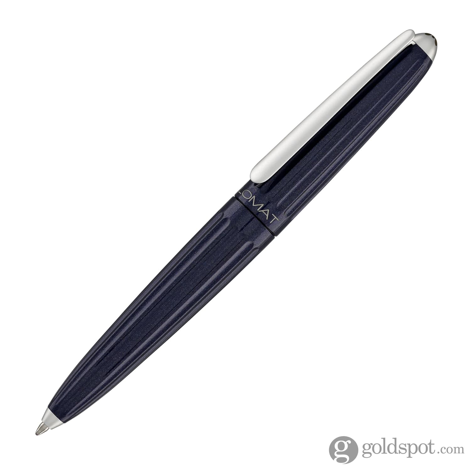 Diplomat Aero Ballpoint Pen in Midnight Blue - Image 2