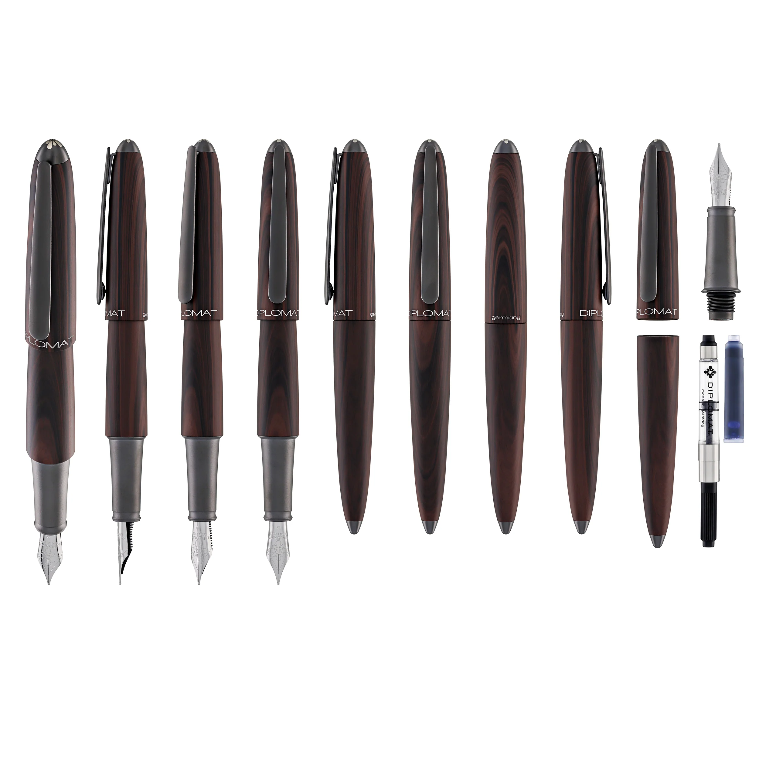 Diplomat Aero Fountain Pen in Black Forest - Image 9
