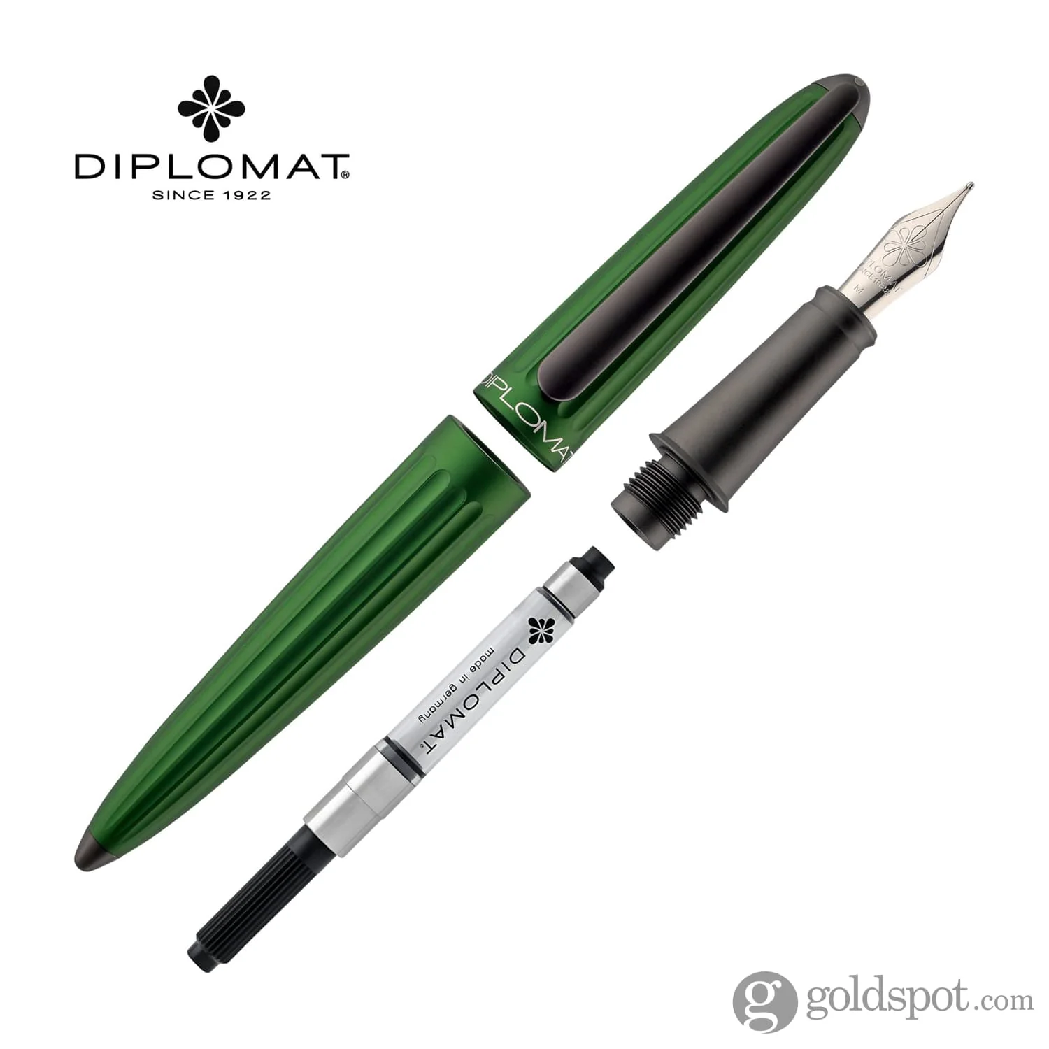 Diplomat Aero Fountain Pen in Green - Image 7