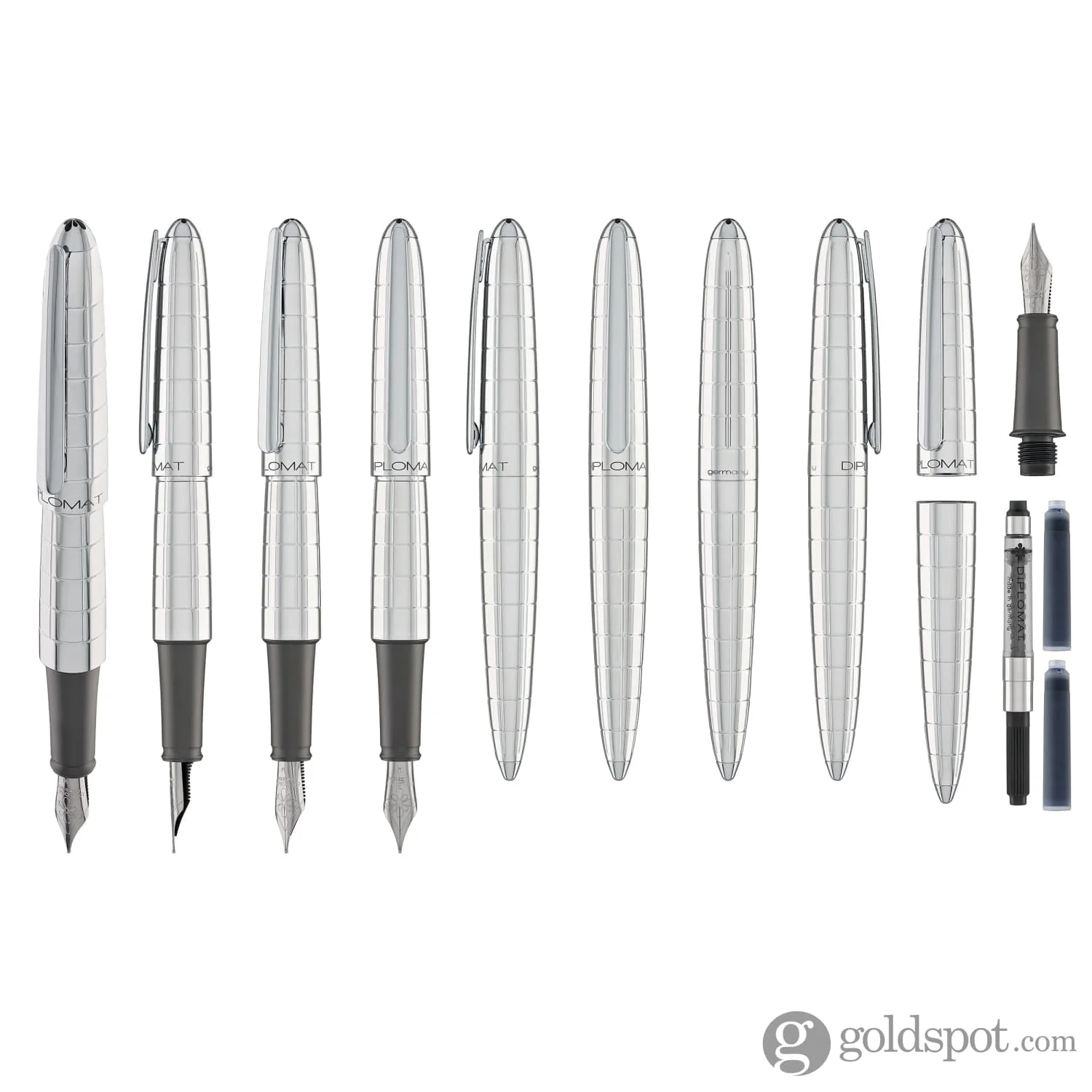 Diplomat Aero Fountain Pen in Rhomb - Image 10