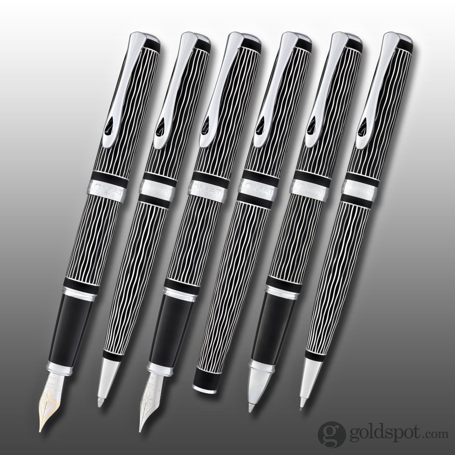 Diplomat Excellence A Plus easyFlow Ballpoint Pen in Waves - Image 9
