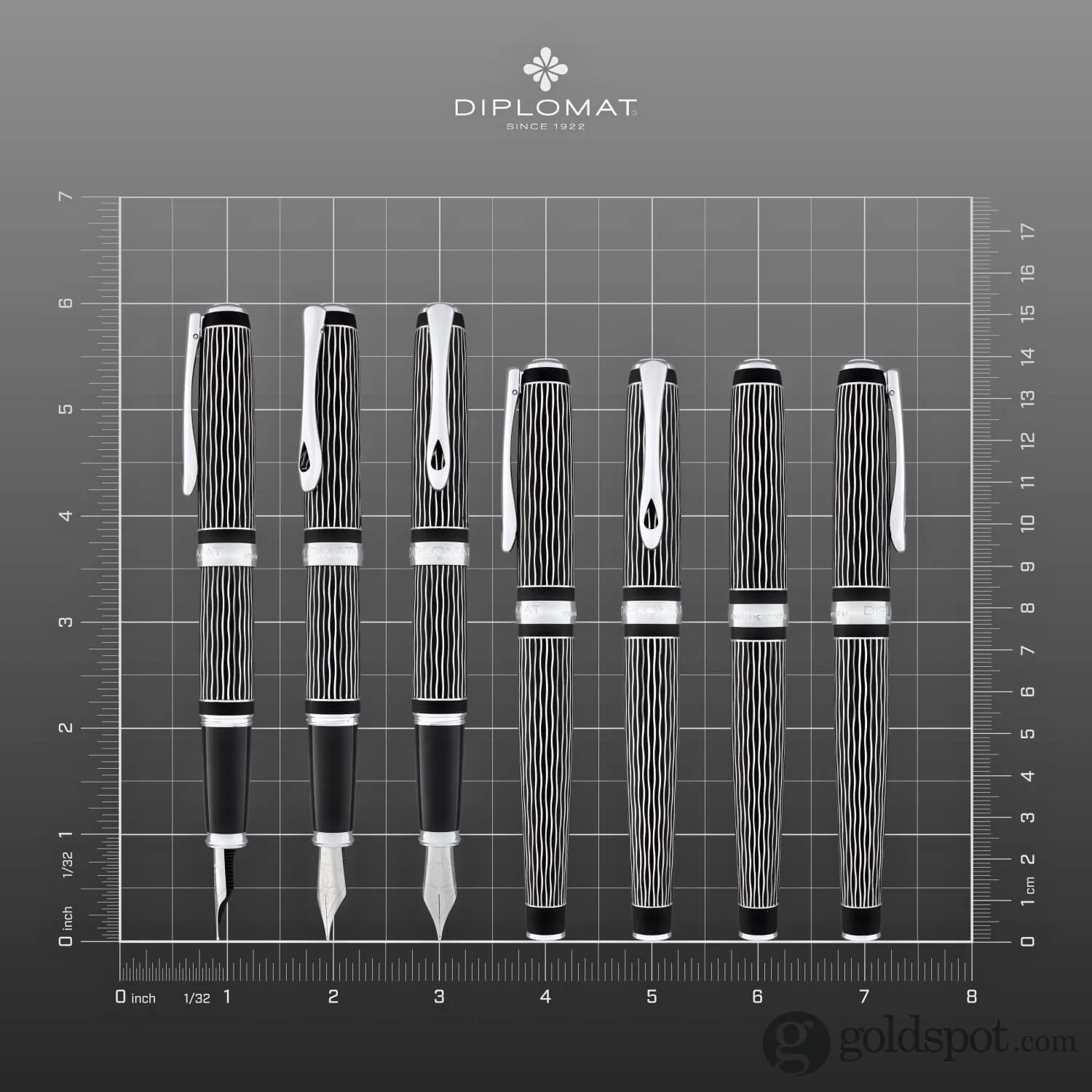 Diplomat Excellence A Plus Fountain Pen in Waves - Image 8