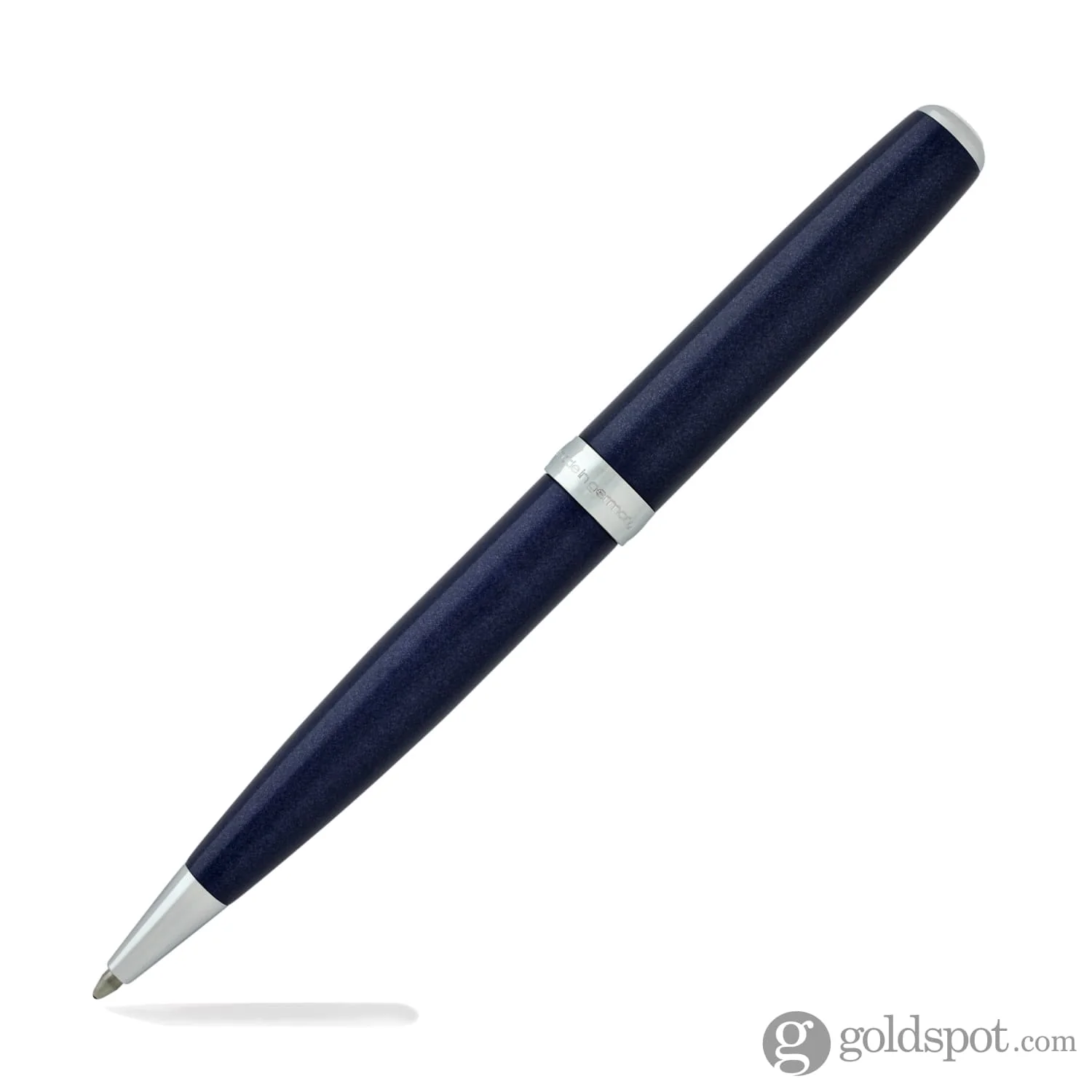 Diplomat Excellence A2 Ballpoint Pen in Midnight Blue with Chrome Trim - Image 4