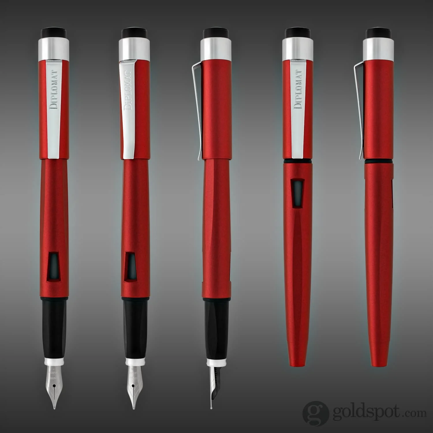 Diplomat Magnum Fountain Pen in Burned Red - Image 6