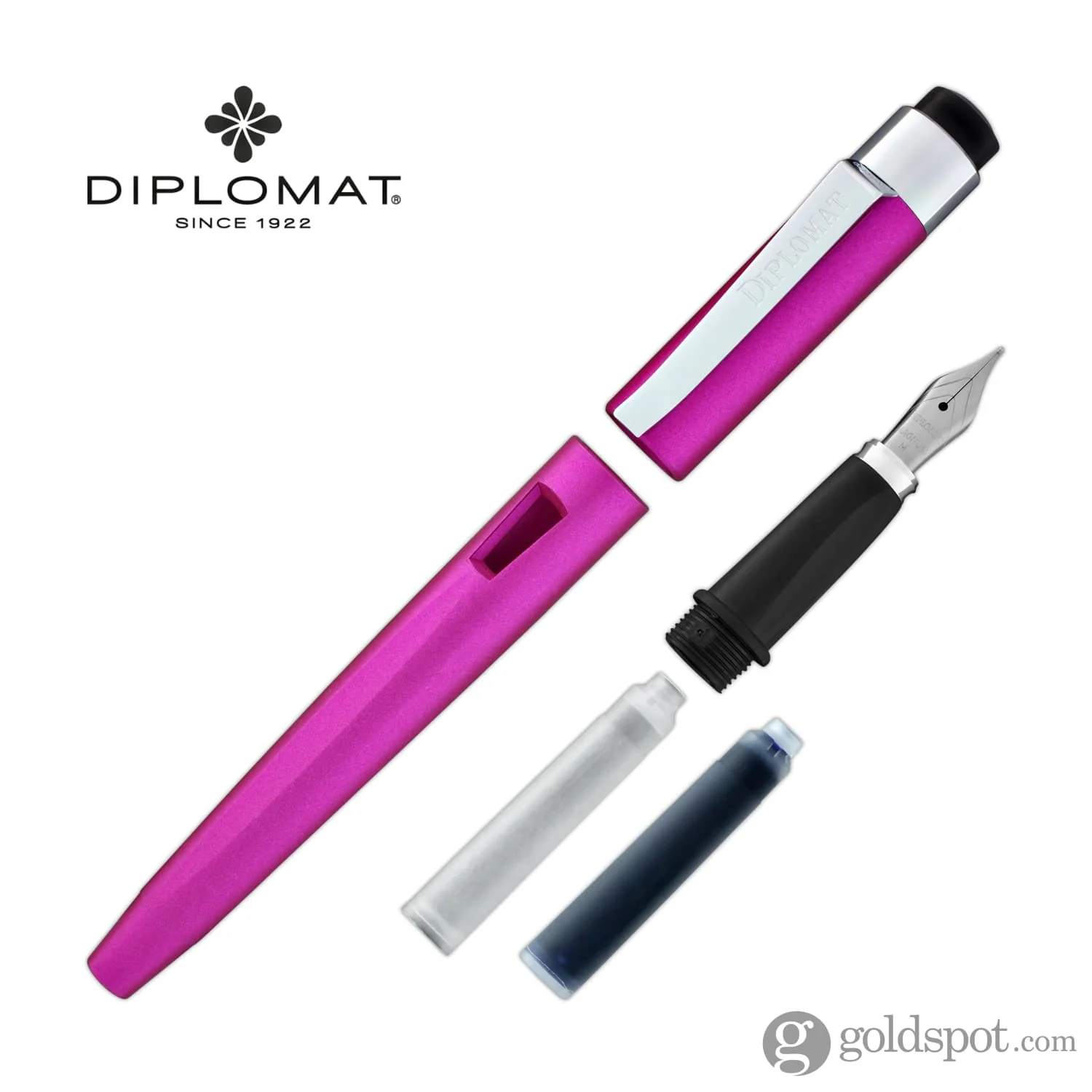 Diplomat Magnum Fountain Pen in Hot Pink - Image 8
