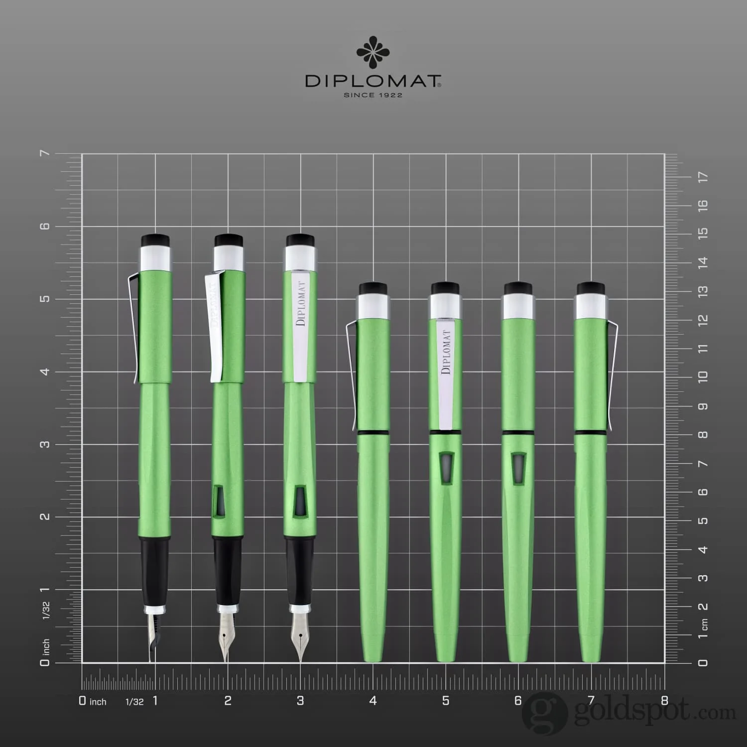 Diplomat Magnum Fountain Pen in Lime Green - Image 7