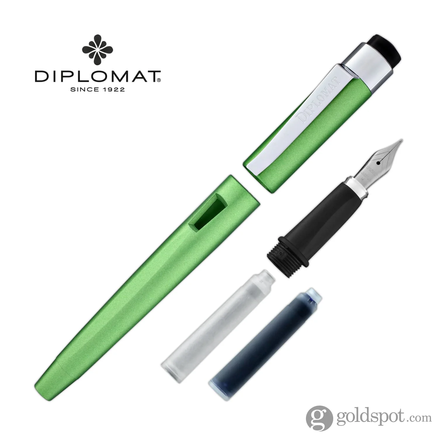 Diplomat Magnum Fountain Pen in Lime Green - Image 8