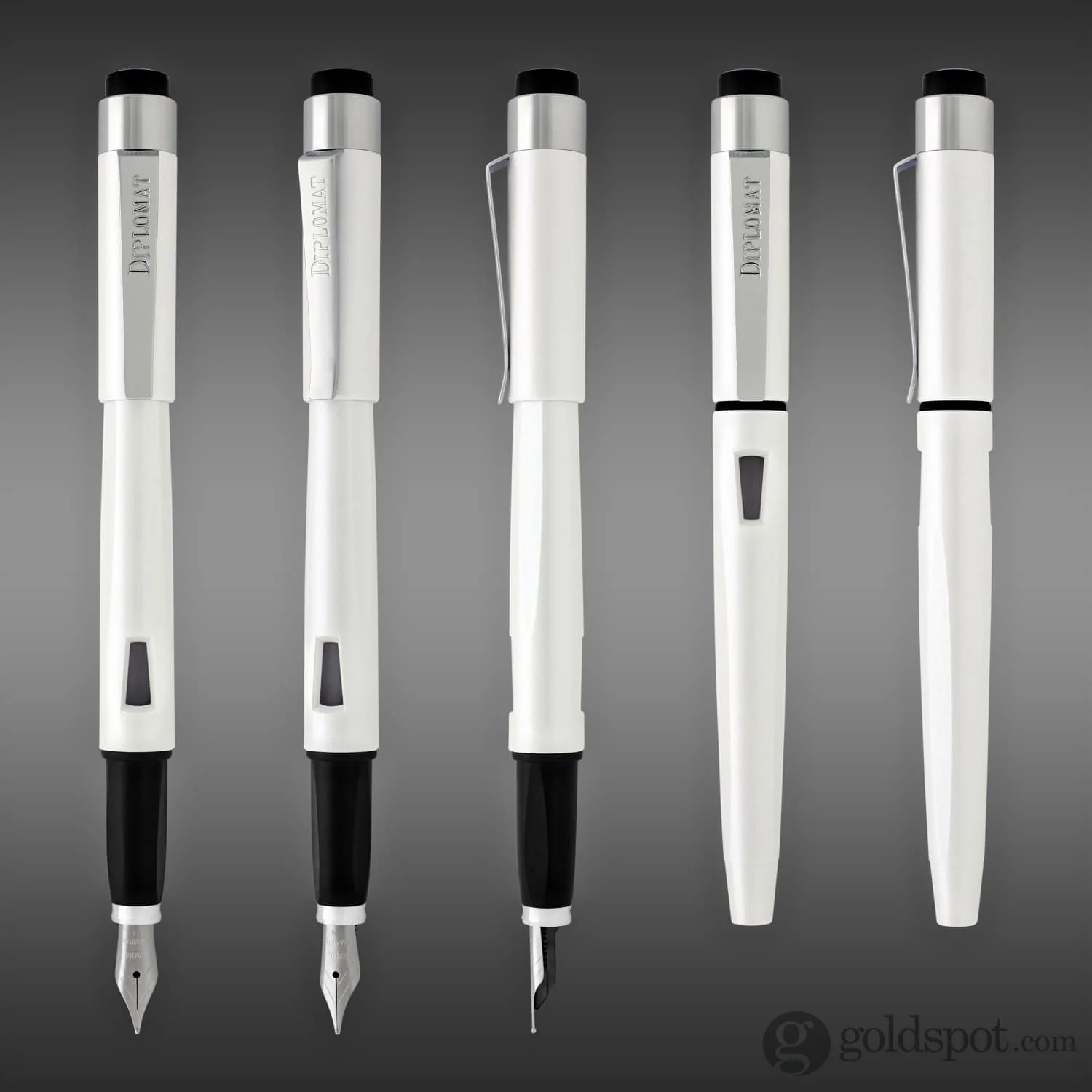 Diplomat Magnum Fountain Pen in Pearl White - Image 6