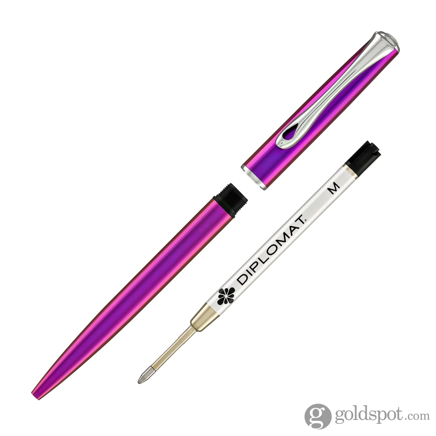 Diplomat Traveller Ballpoint Pen in Funky Fuchsia - Image 5