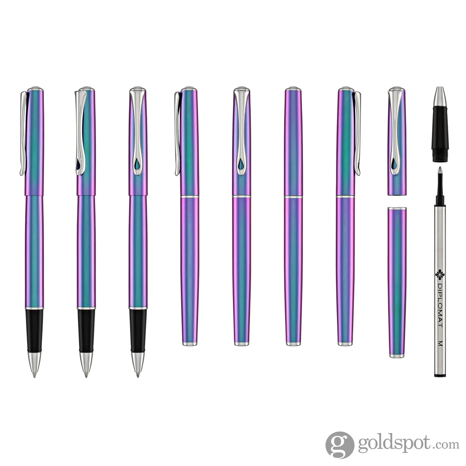 Diplomat Traveller Rollerball Pen in Funky Petrol - Image 8