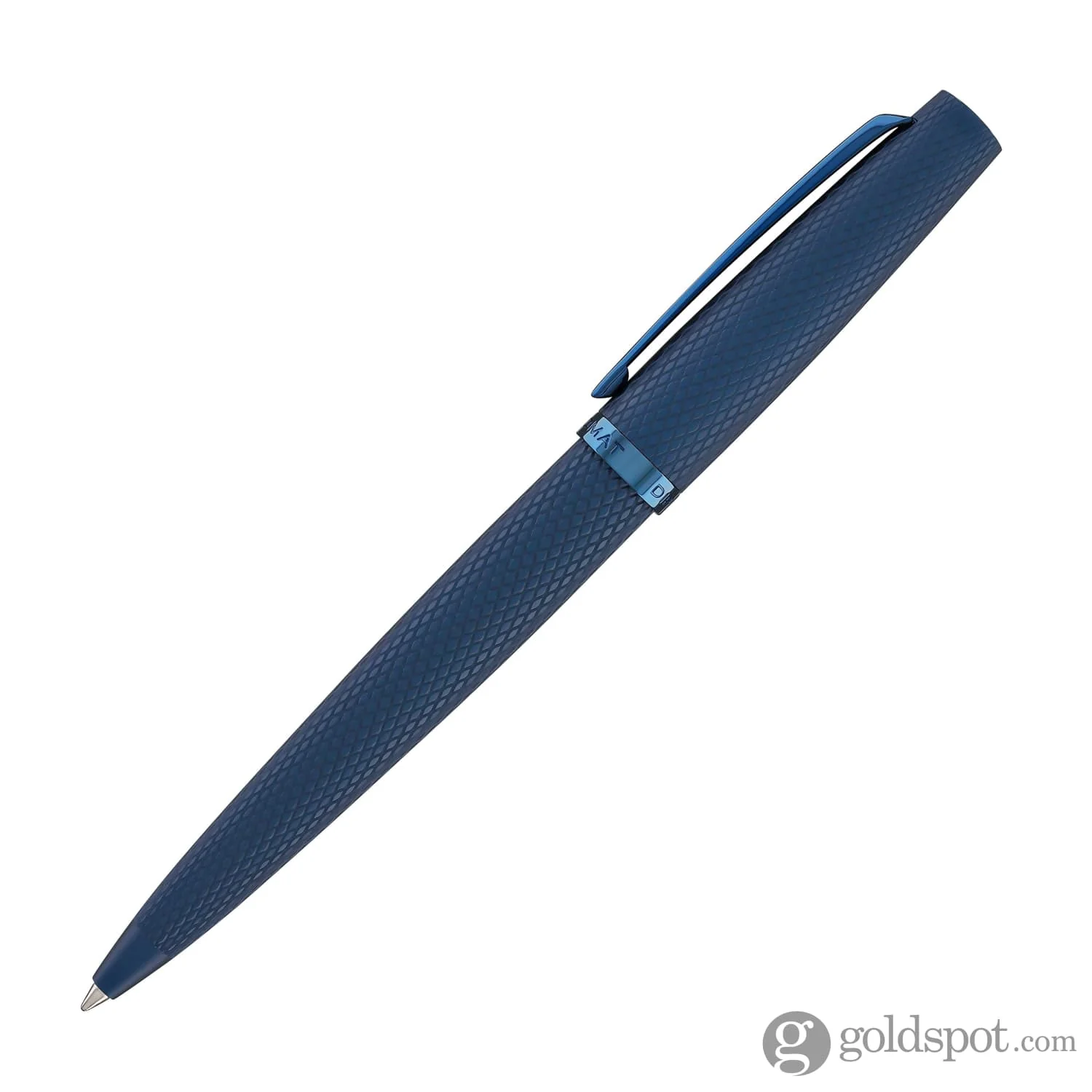 Diplomat Viper Ballpoint Pen in Blue Guilloche - Image 3