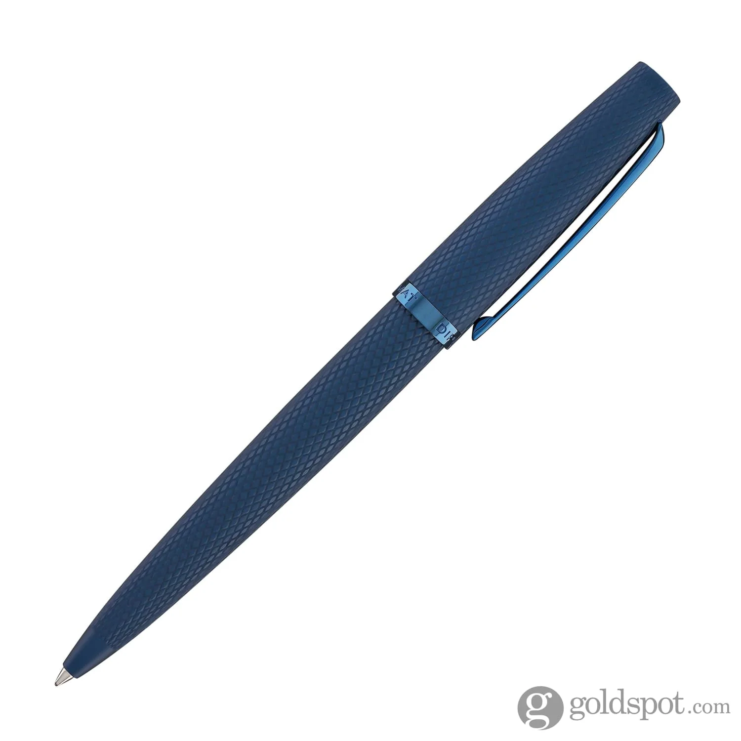 Diplomat Viper Ballpoint Pen in Blue Guilloche - Image 4
