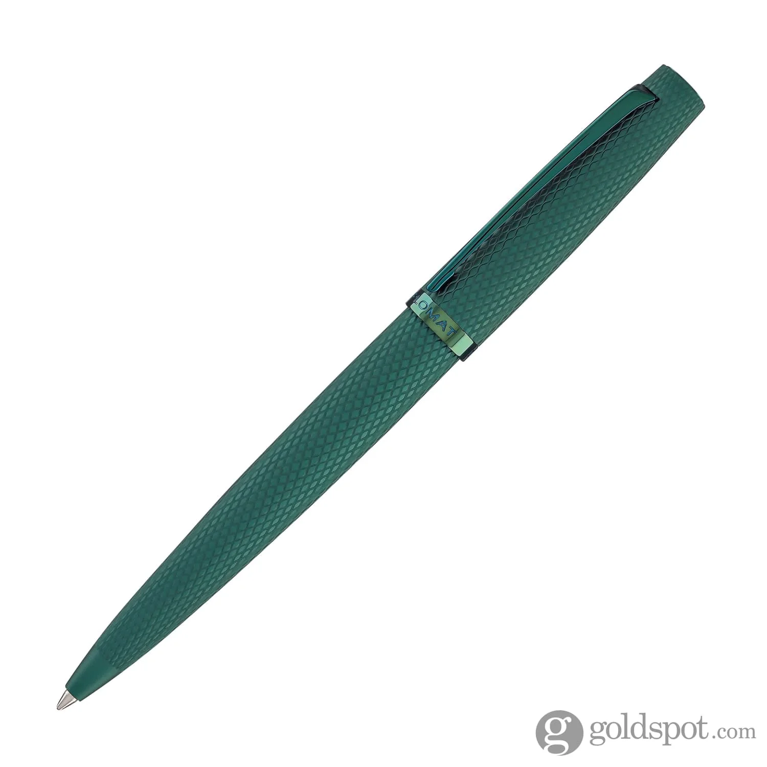 Diplomat Viper Ballpoint Pen in Green Guilloche - Image 2