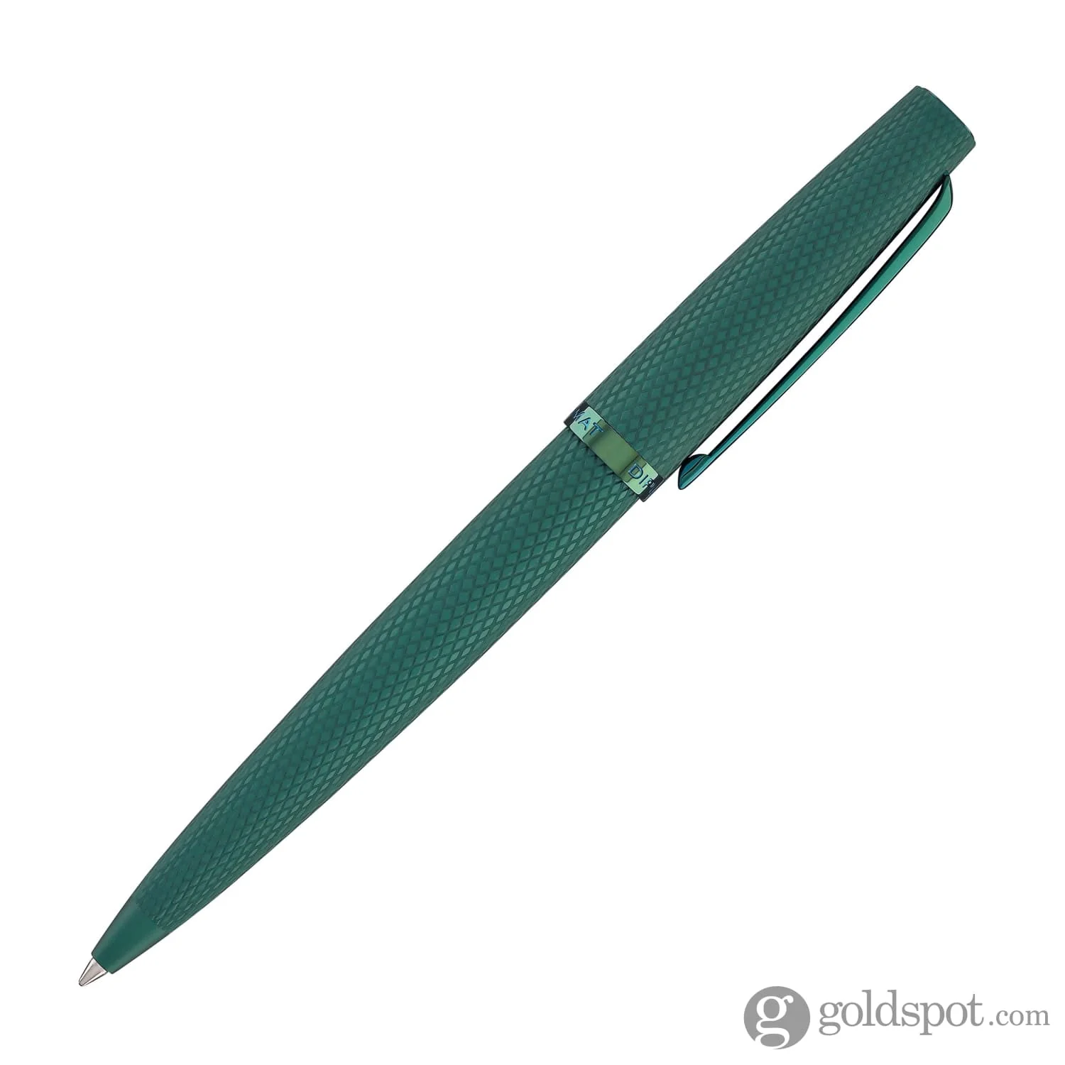 Diplomat Viper Ballpoint Pen in Green Guilloche - Image 4