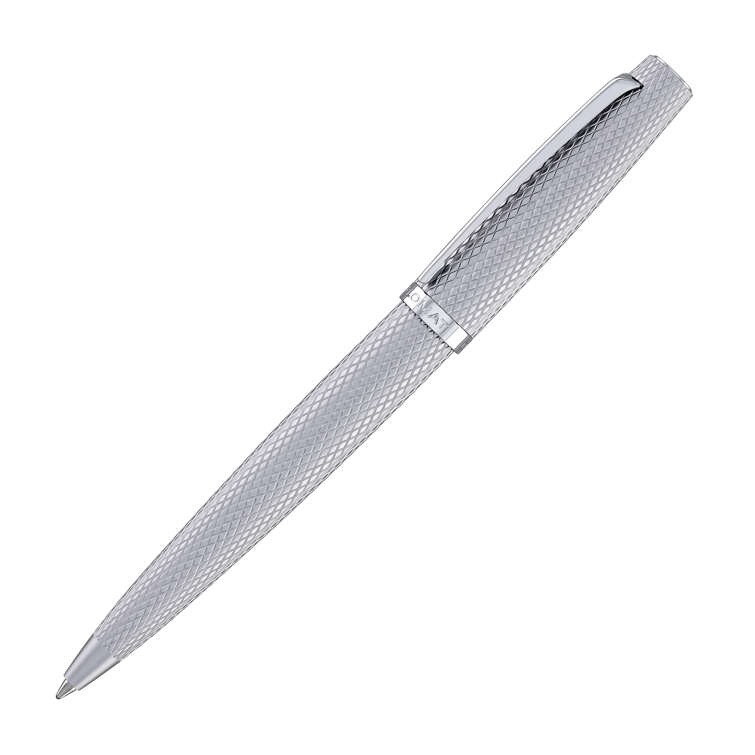 Diplomat Viper Ballpoint Pen in Silver Guilloche - Image 3