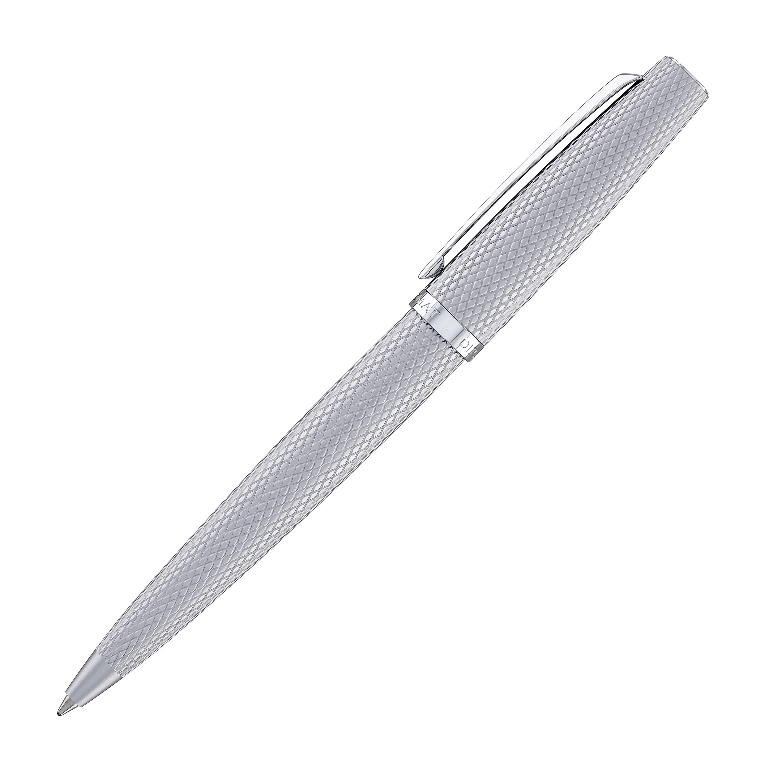 Diplomat Viper Ballpoint Pen in Silver Guilloche - Image 4