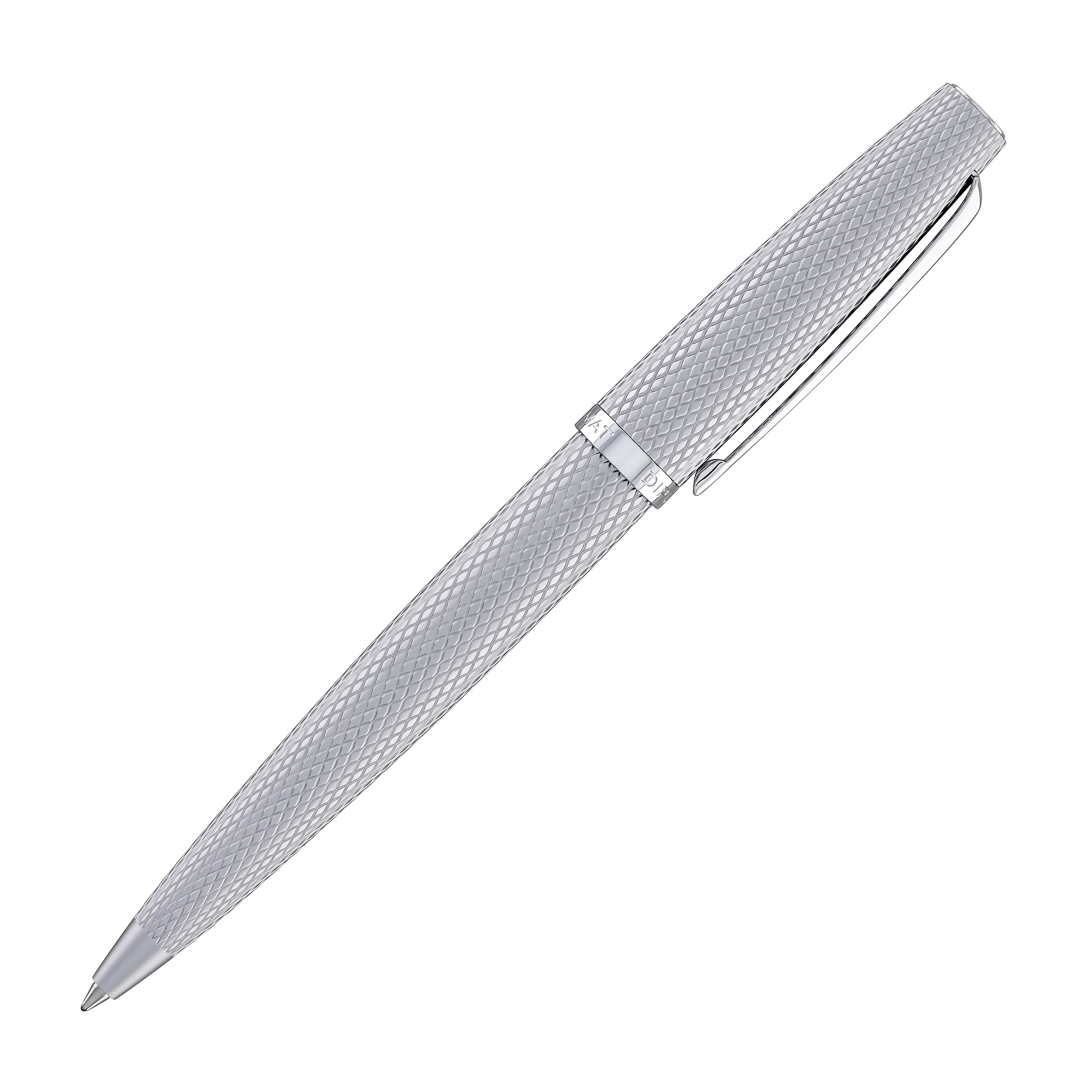 Diplomat Viper Ballpoint Pen in Silver Guilloche - Image 5