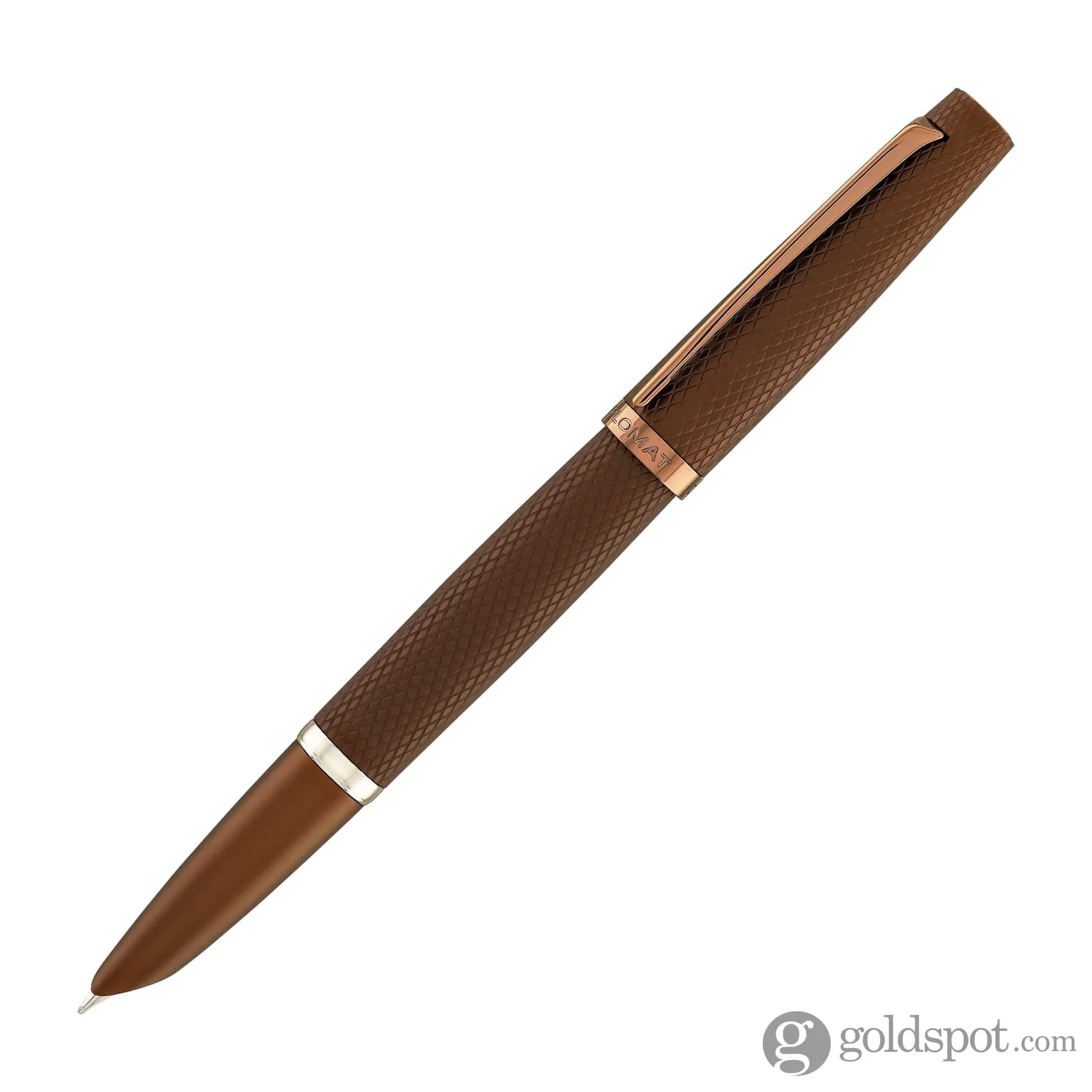 Diplomat Viper Fountain Pen Fine/Medium in Brown Guilloche - Image 4
