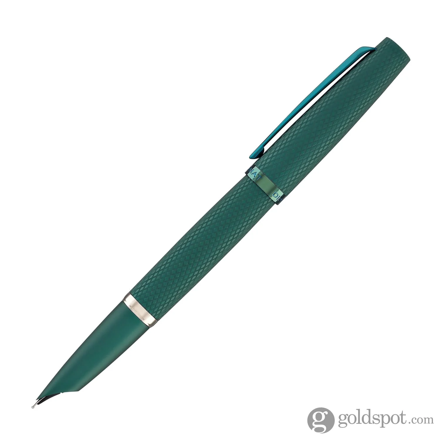 Diplomat Viper Fountain Pen Fine/Medium in Green Guilloche - Image 4