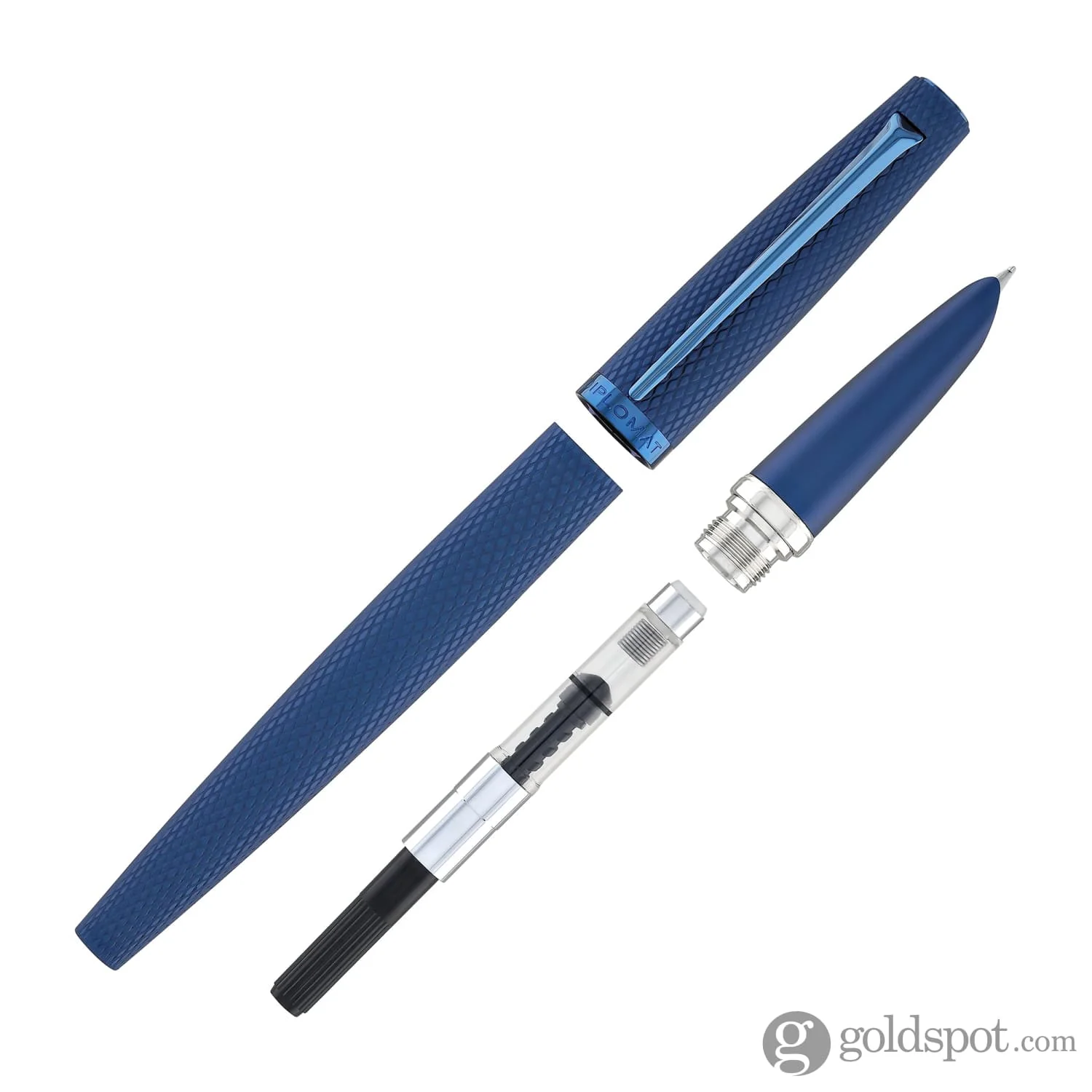 Diplomat Viper Fountain Pen Fine/Medium Point in Blue - Image 7