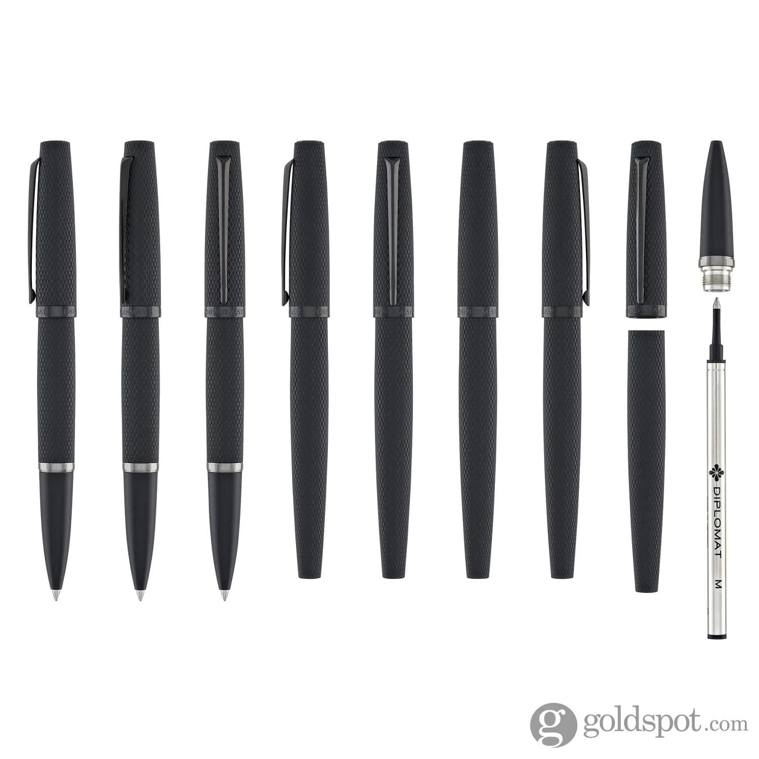 Diplomat Viper Rollerball Pen in Black - Image 8