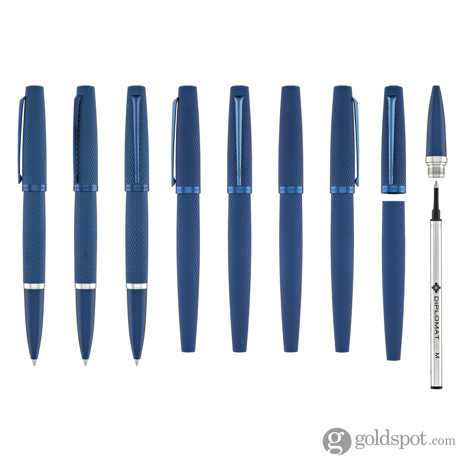 Diplomat Viper Rollerball Pen in Blue - Image 8