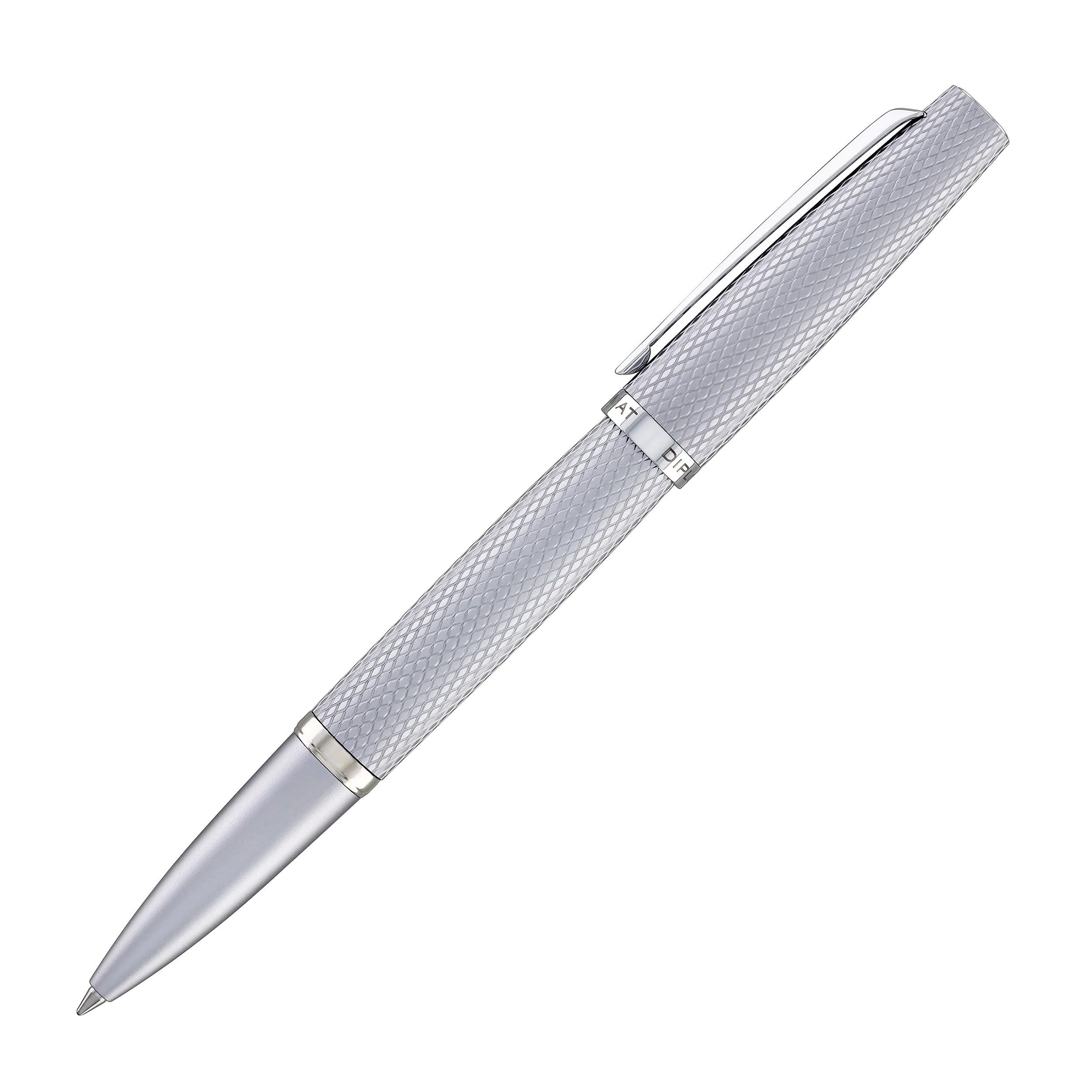 Diplomat Viper Rollerball Pen in Silver Guilloche - Image 5