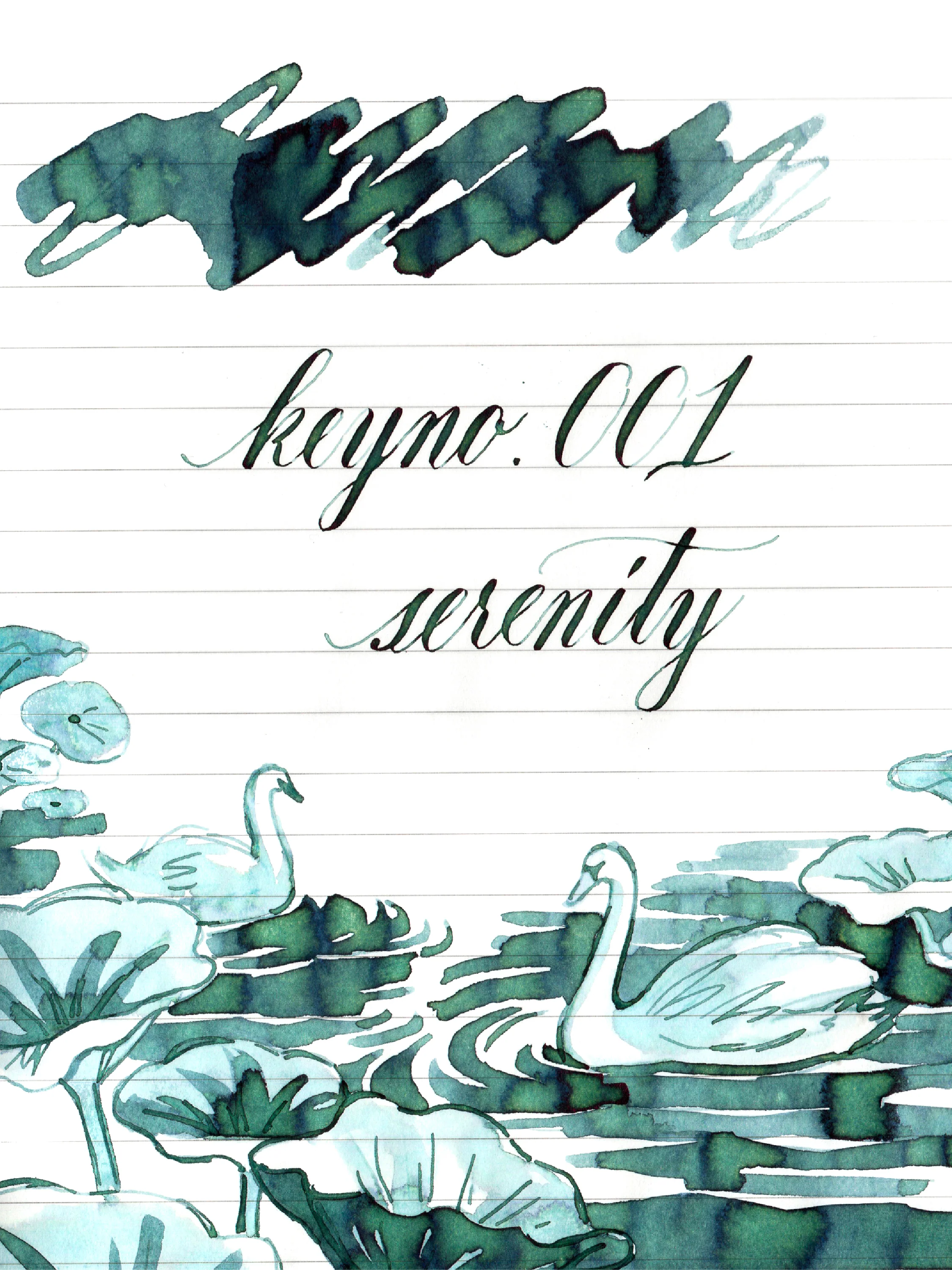 Dominant Industry Keyno Bottled Ink in Serenity - 25mL - Image 6