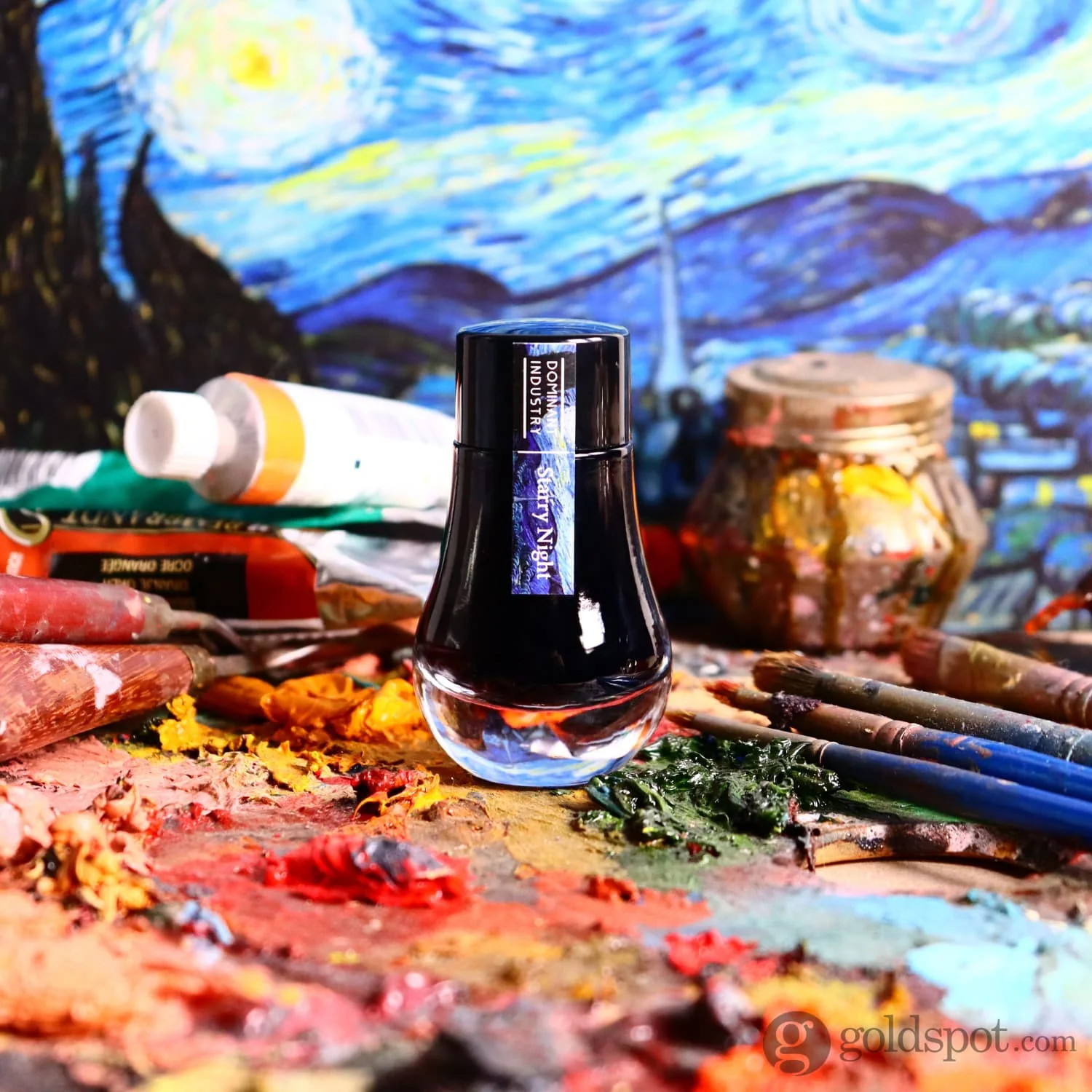 Dominant Industry Van Gogh Pearl Series Bottled Ink in Starry Night - 25mL - Image 6