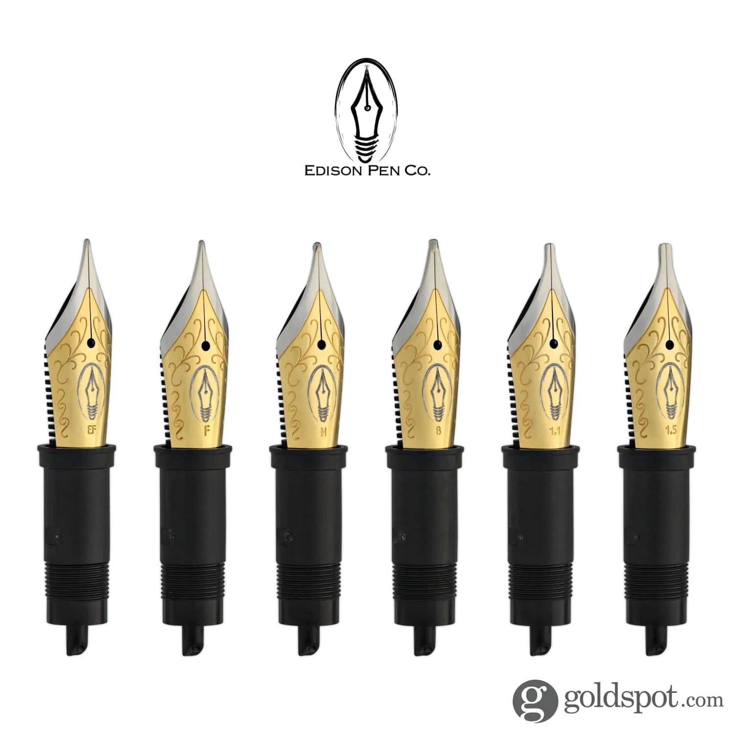 Edison #6 Replacement Nib - Two Tone Color Steel nib - Image 2