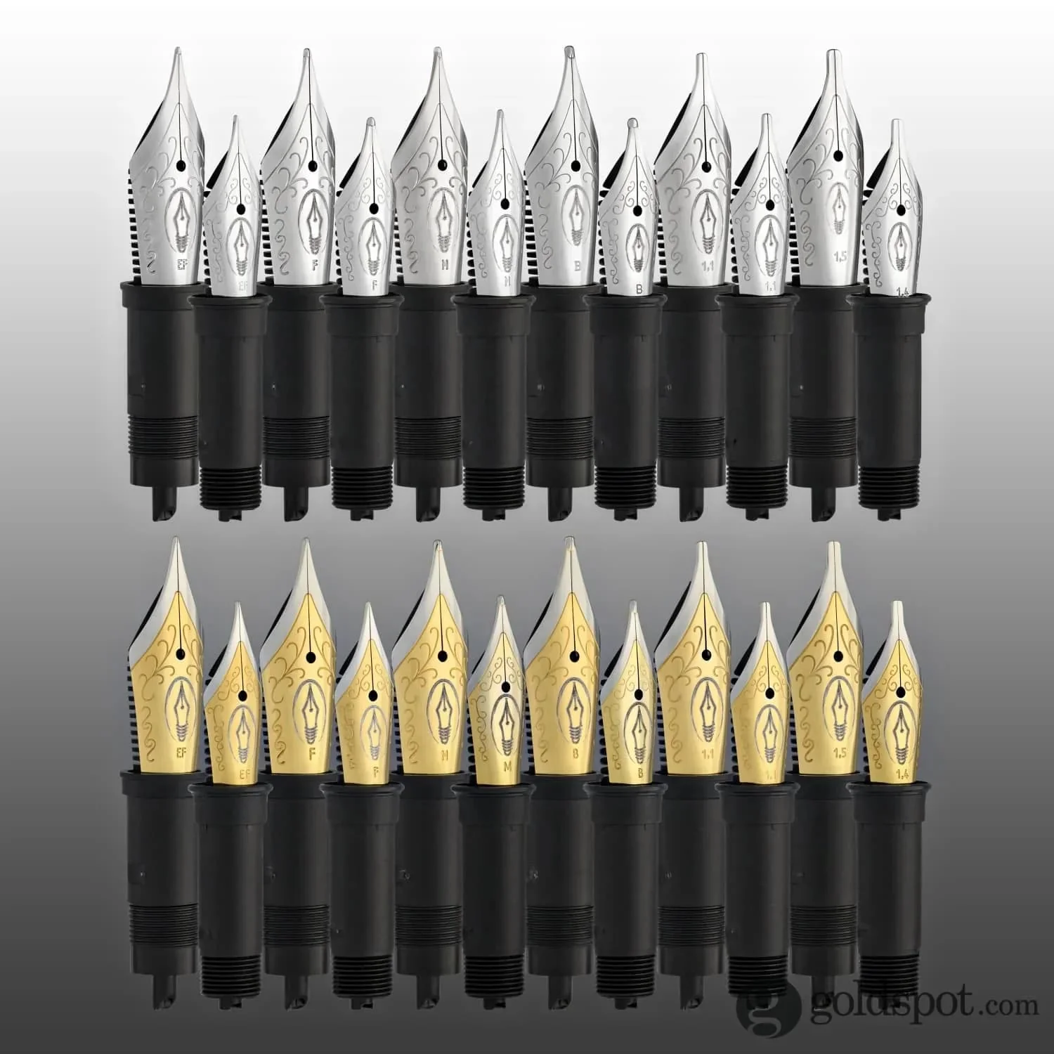 Edison #6 Replacement Nib - Two Tone Color Steel nib - Image 3