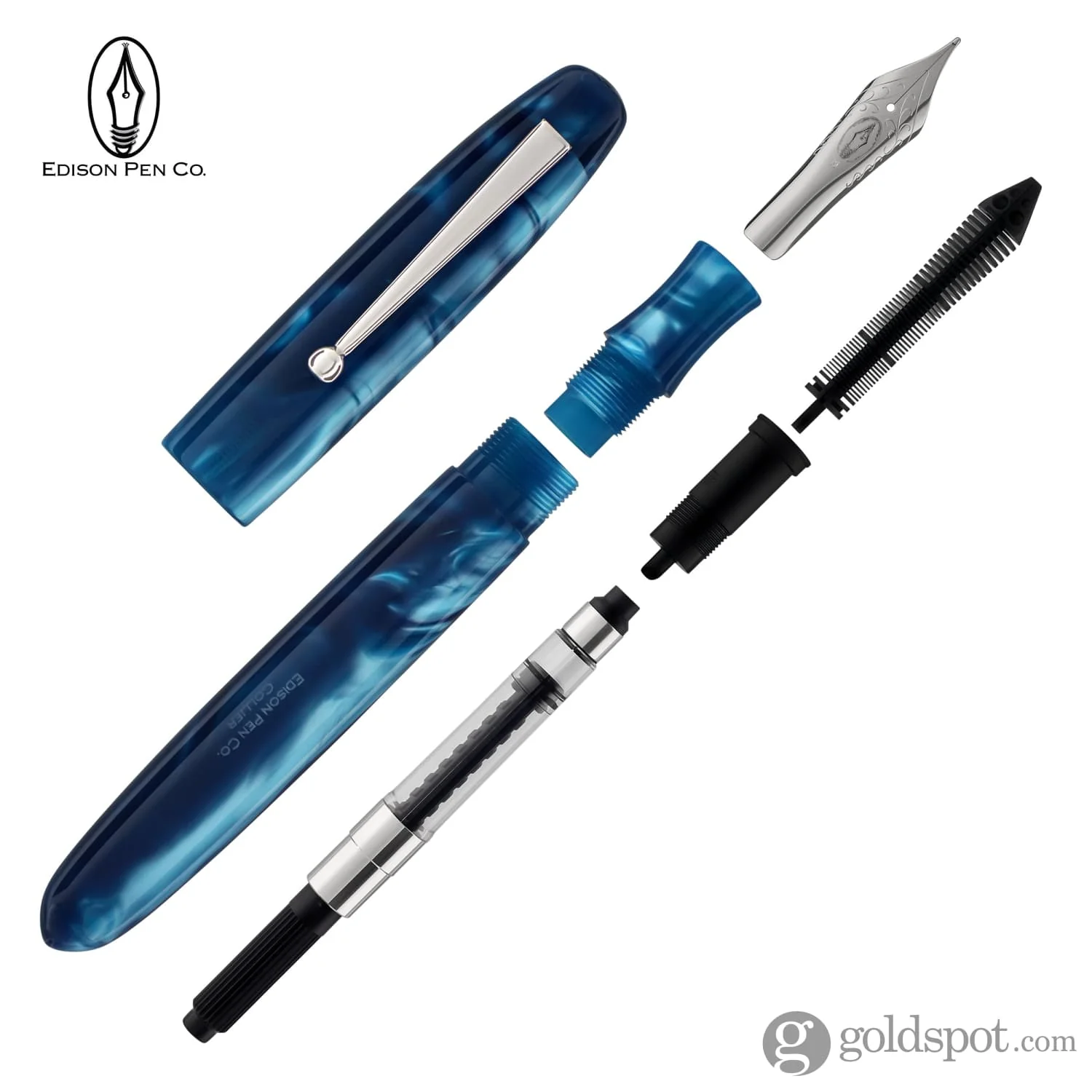 Edison Collier Fountain Pen in Azure Skies - Image 7