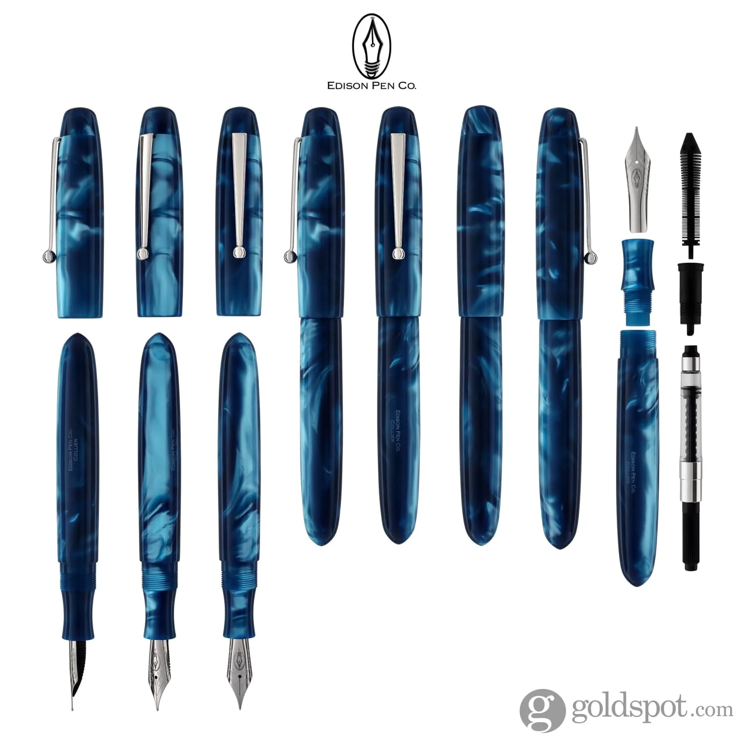 Edison Collier Fountain Pen in Azure Skies - Image 8