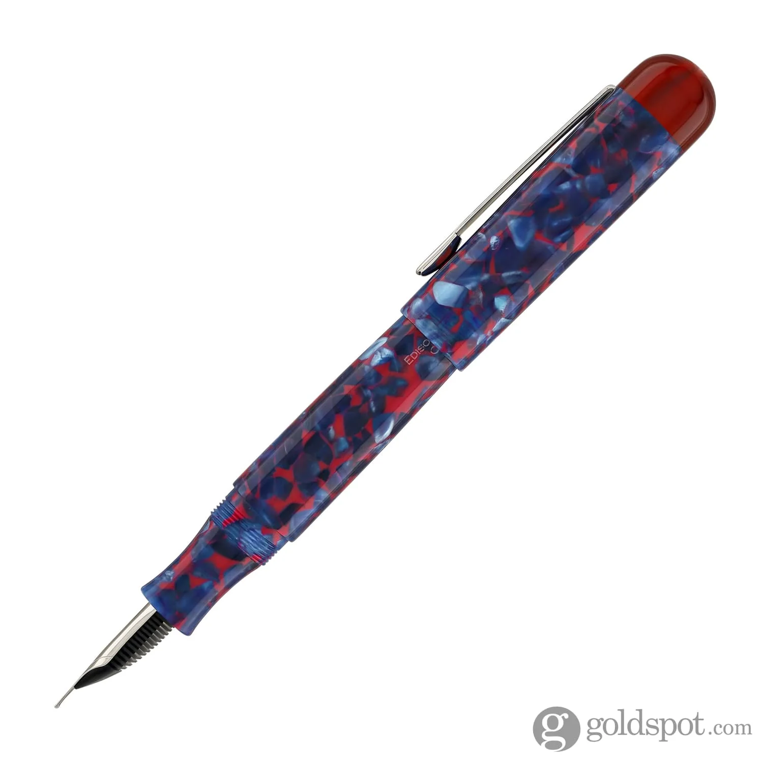 Edison Comet Fountain Pen in Cobalt Magma - Image 3