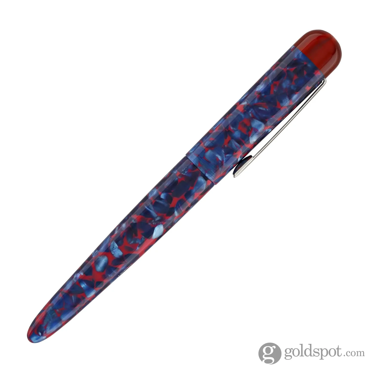 Edison Comet Fountain Pen in Cobalt Magma - Image 6