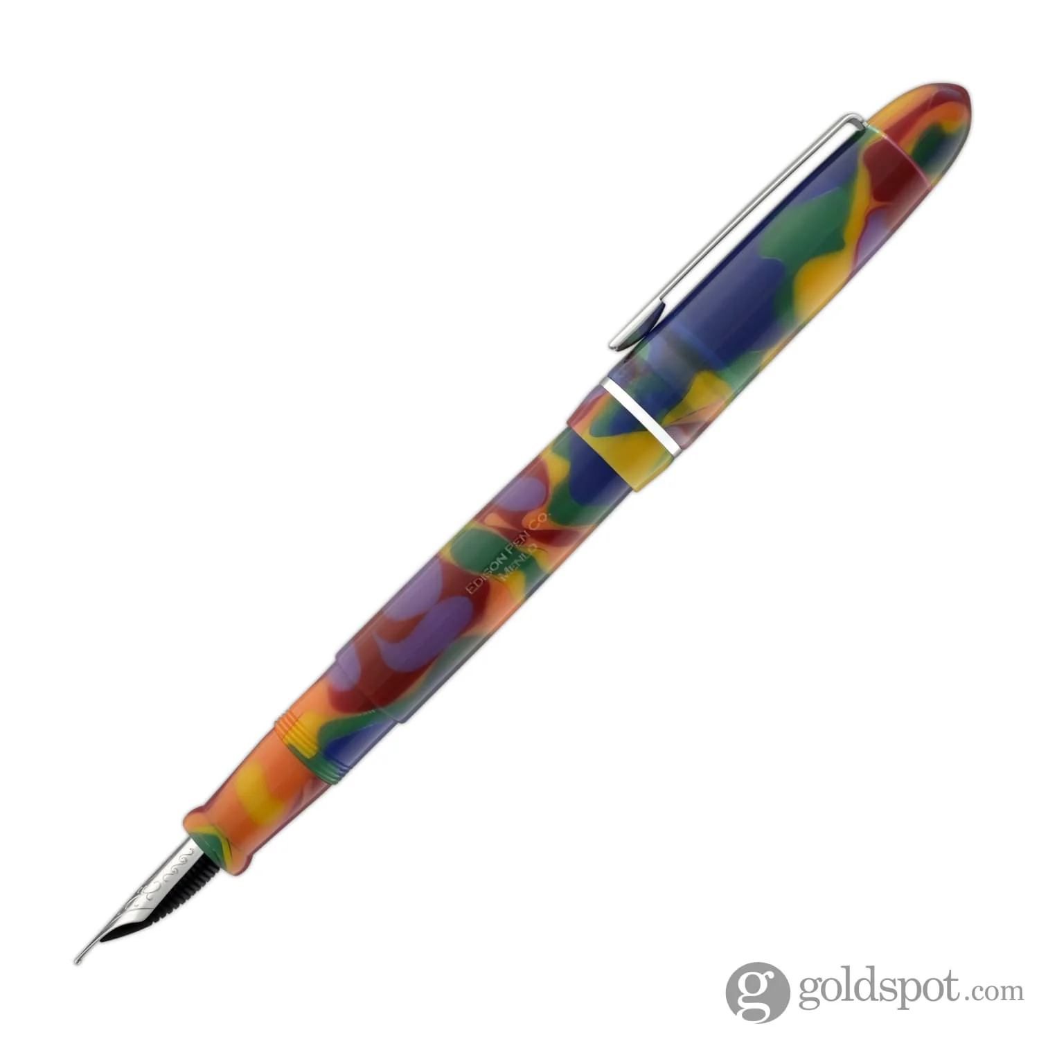 Edison Menlo Fountain Pen in Fingerpaints Stainless Steel Nib - Image 3