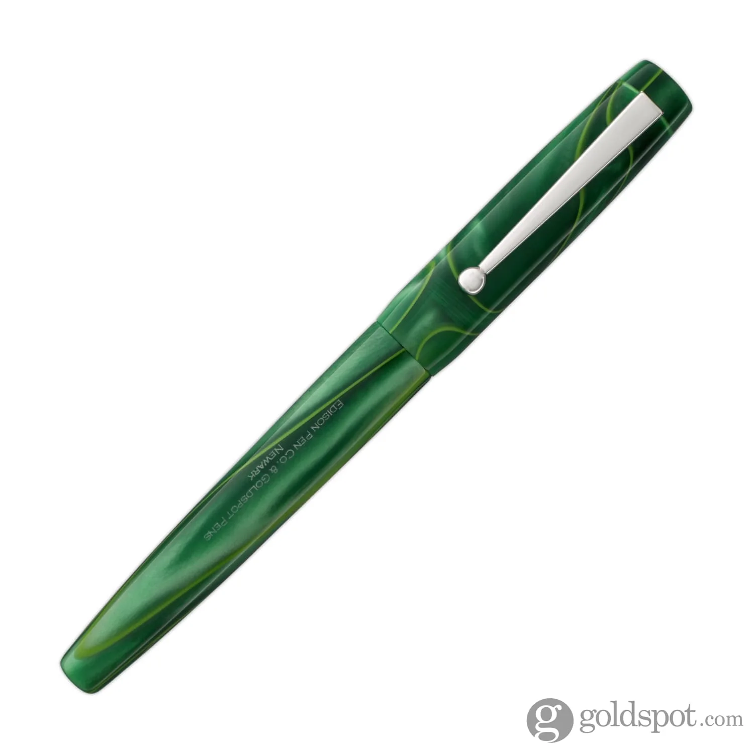 Edison x Goldspot Pens Newark Fountain Pen in AC High Voltage Green - Image 4