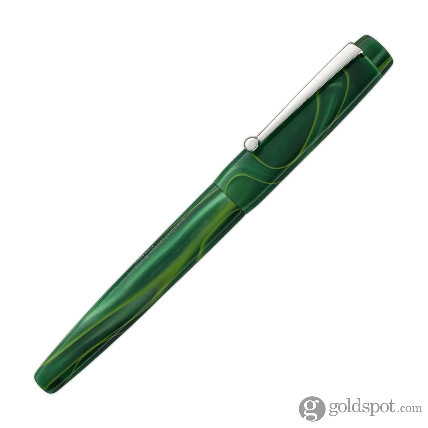 Edison x Goldspot Pens Newark Fountain Pen in AC High Voltage Green - Image 5
