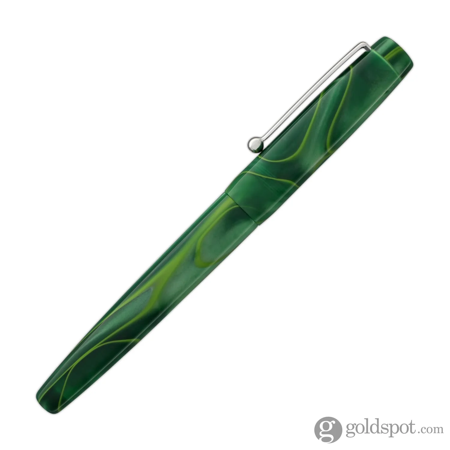 Edison x Goldspot Pens Newark Fountain Pen in AC High Voltage Green - Image 6