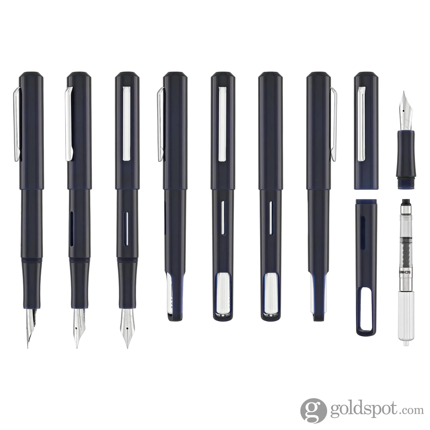 Endless Captiva Fountain Pen in Deep Ocean Chrome - Image 8