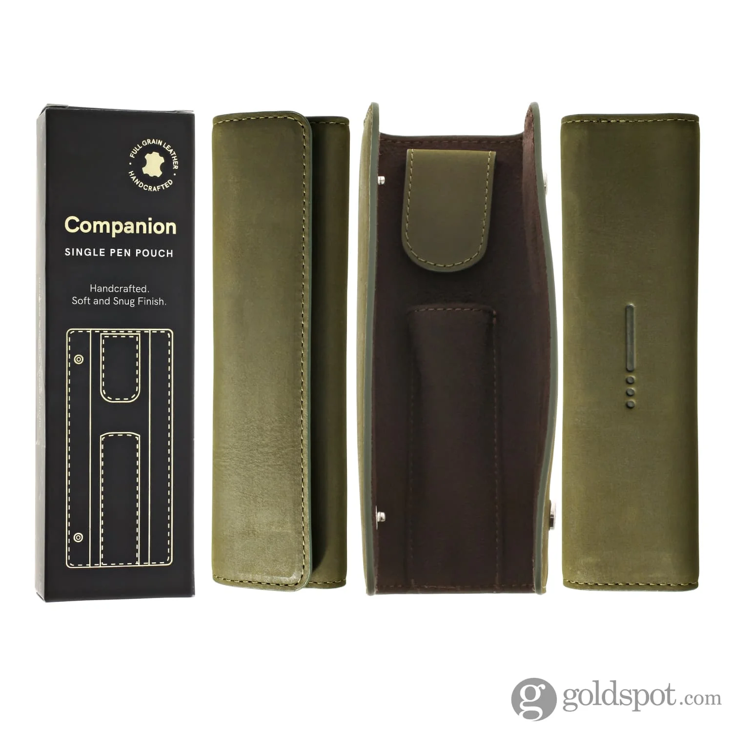Endless Companion Leather in Green 1 Pen Pouch - Image 2