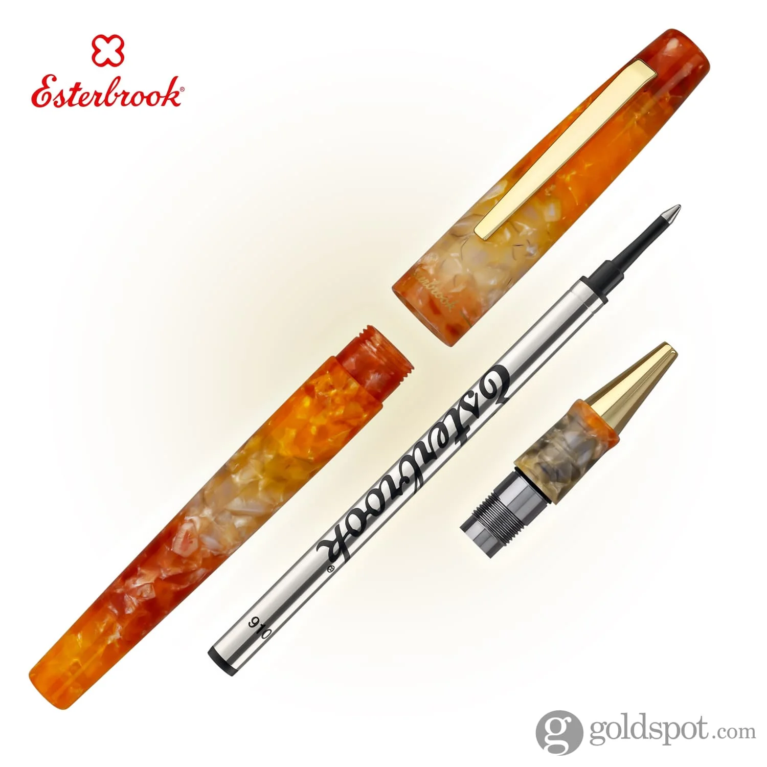 Esterbrook Camden Rollerball Pen in Oktoberfest with Gold Trim - Image 7