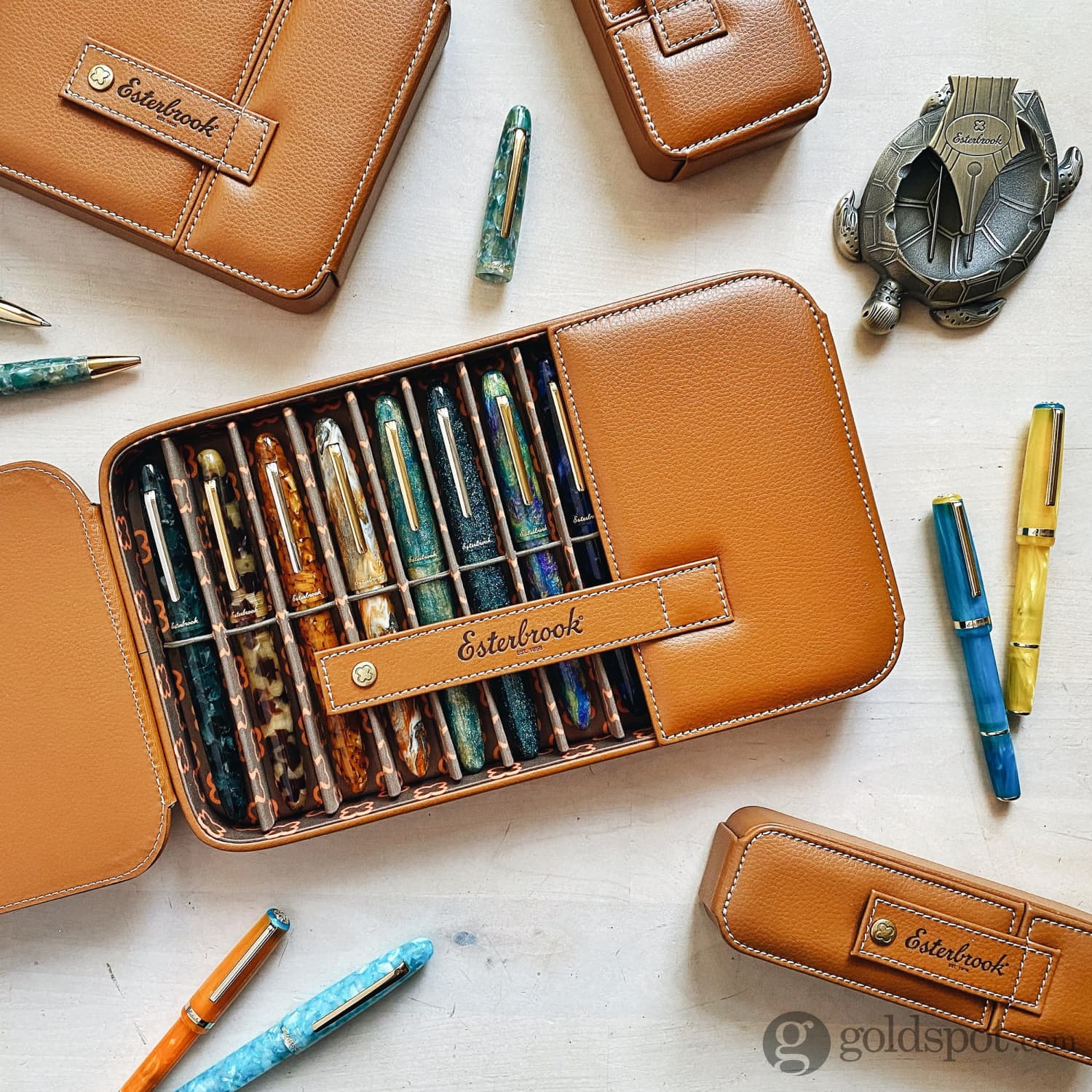 Esterbrook Double Pen Nook Case in British Tan - Image 5