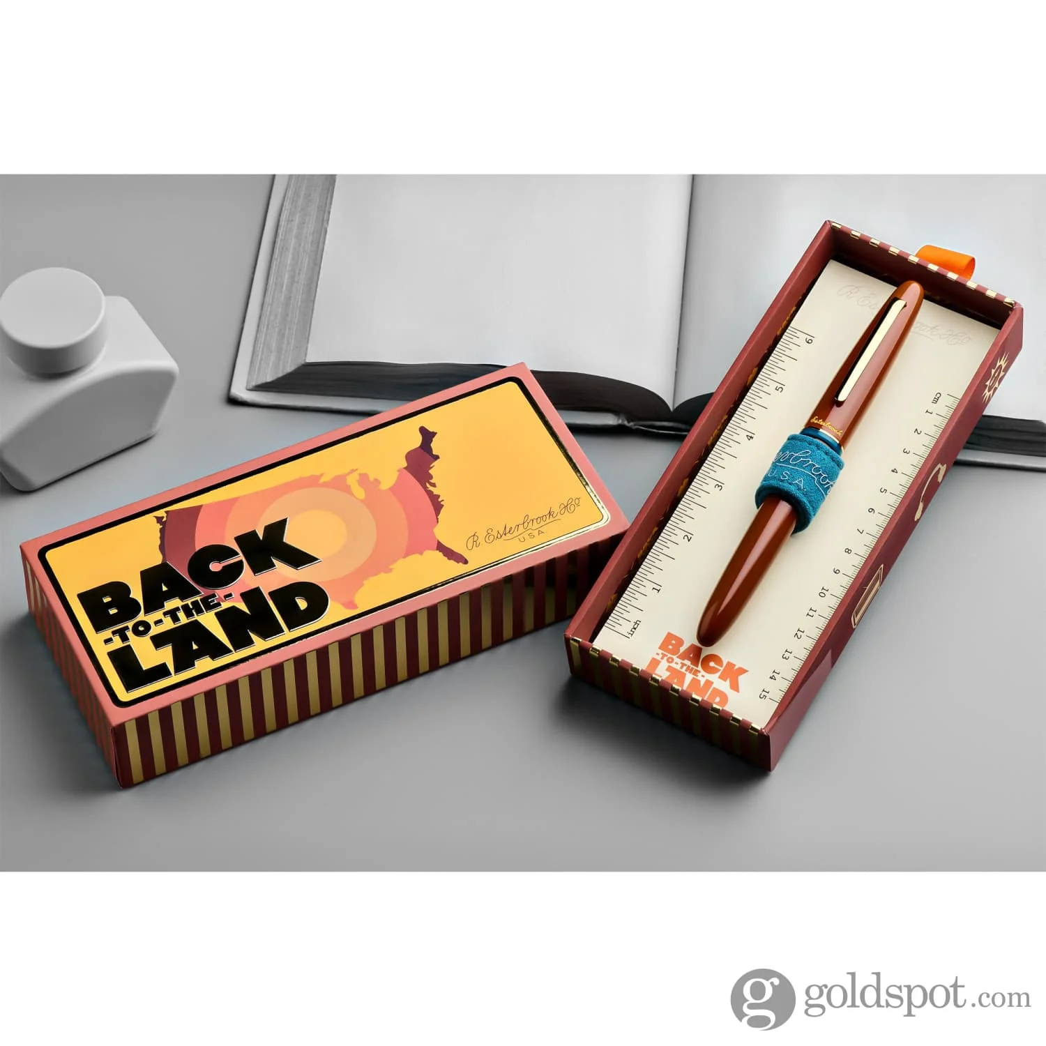 Esterbrook Estie Back to the Lands Regular Fountain Pen in Incredible Rock with Gold Trim - Image 9